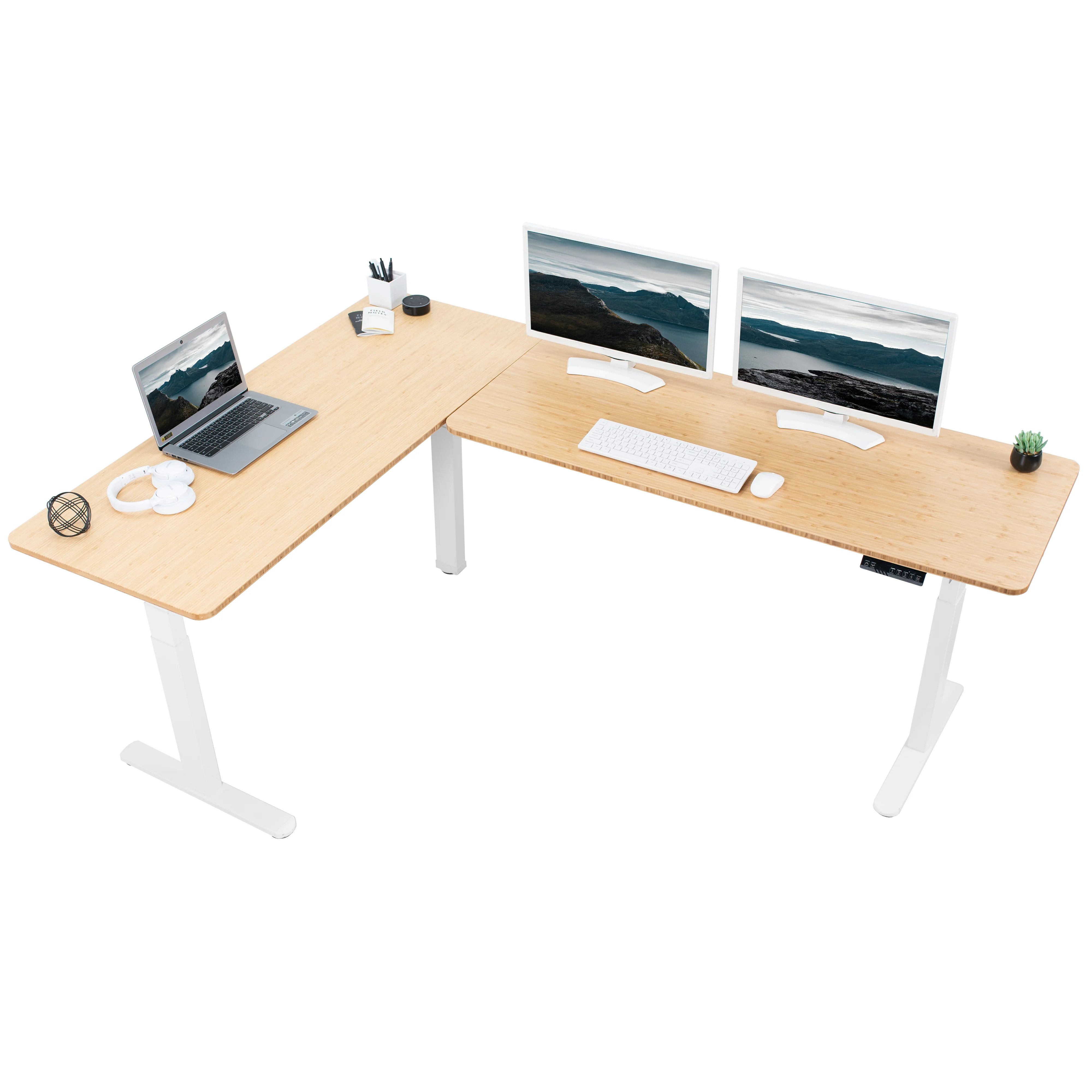3E Series - Triple Motor Corner Electric Desk - Image 139
