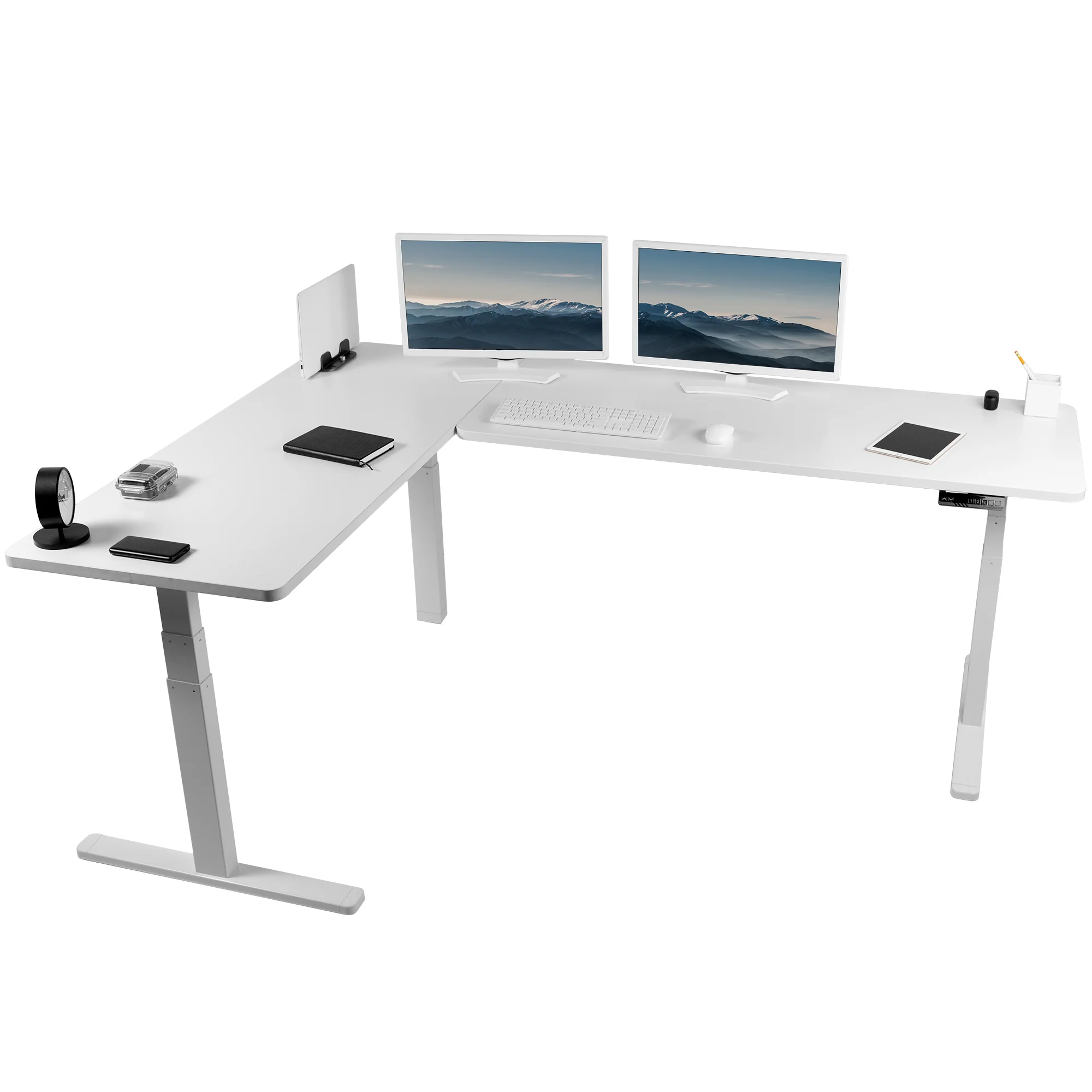 3E Series - Triple Motor Corner Electric Desk - Image 141