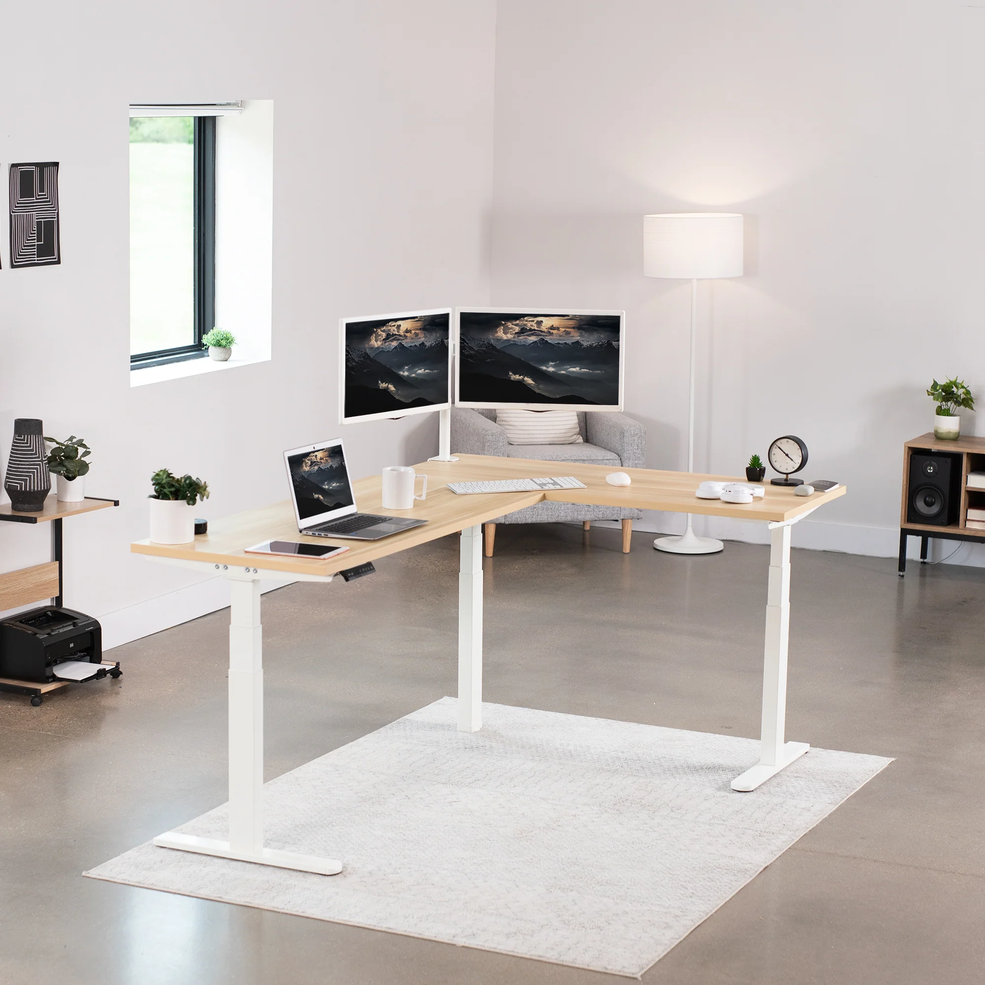 3E Series - Triple Motor Corner Electric Desk - Image 21