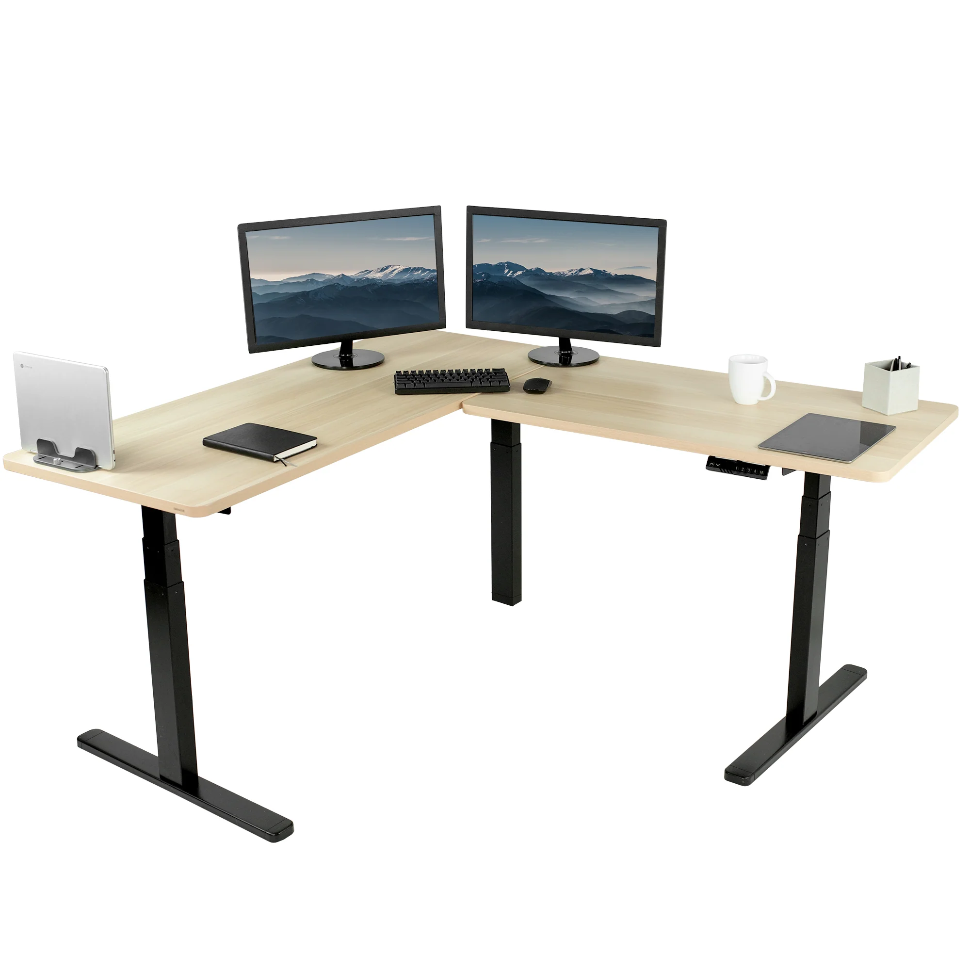 3E Series - Triple Motor Corner Electric Desk - Image 40