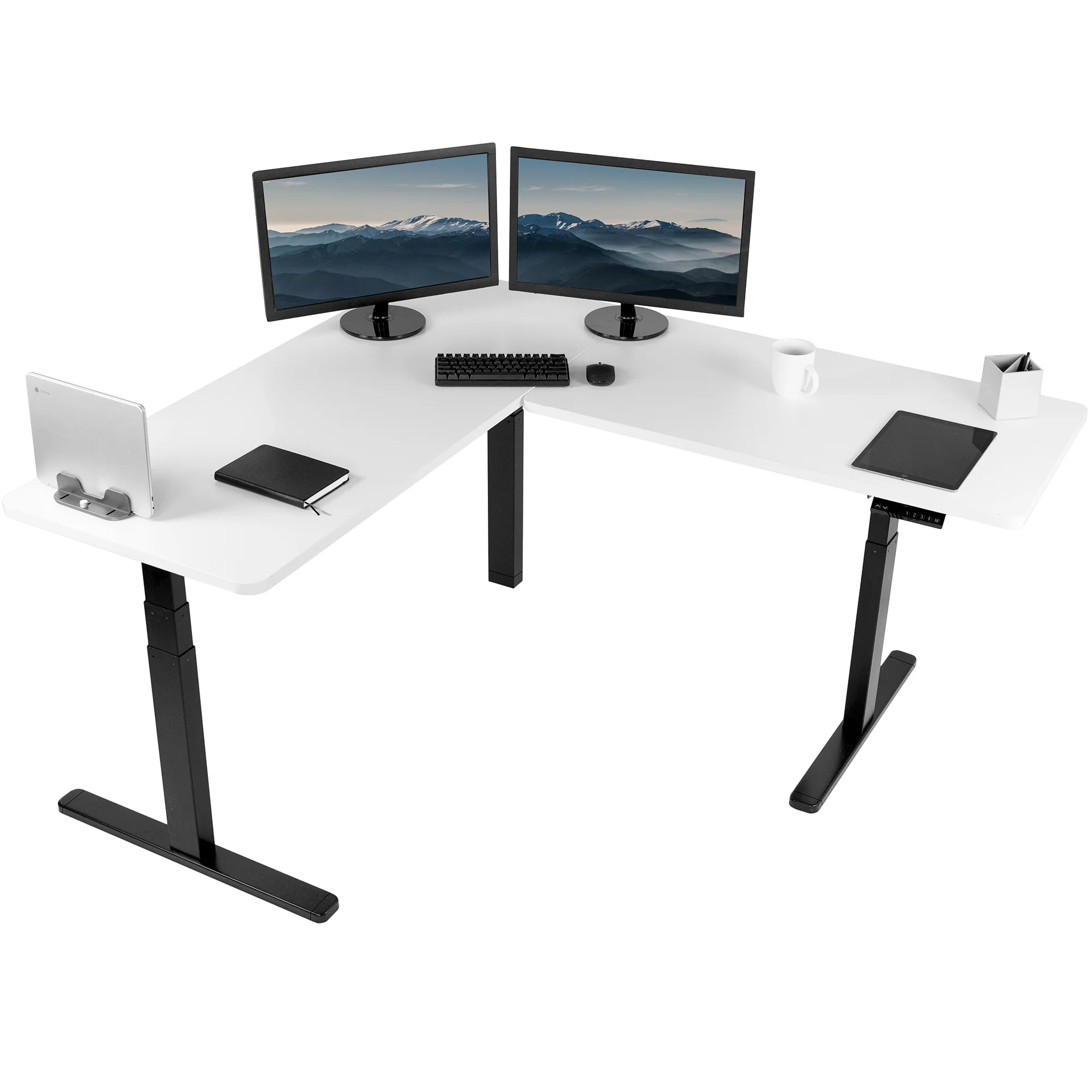 3E Series - Triple Motor Corner Electric Desk - Image 48