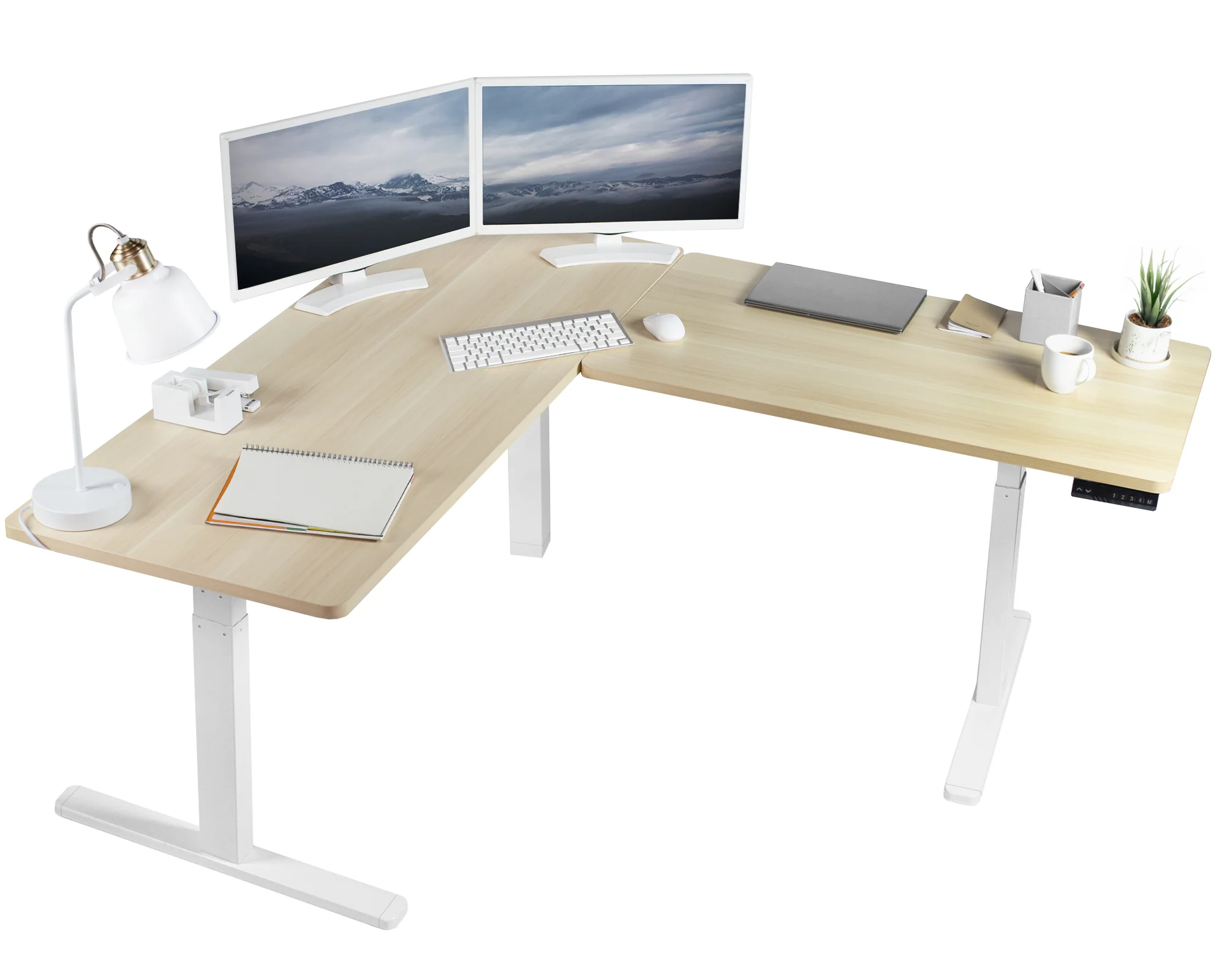 3E Series - Triple Motor Corner Electric Desk - Image 52