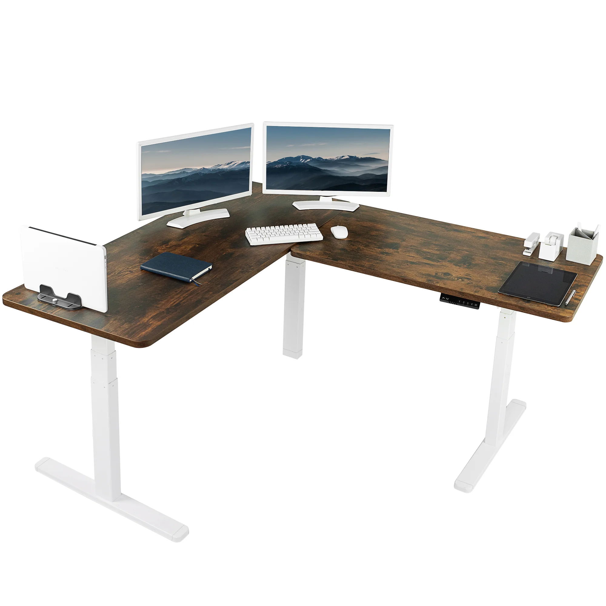3E Series - Triple Motor Corner Electric Desk - Image 58