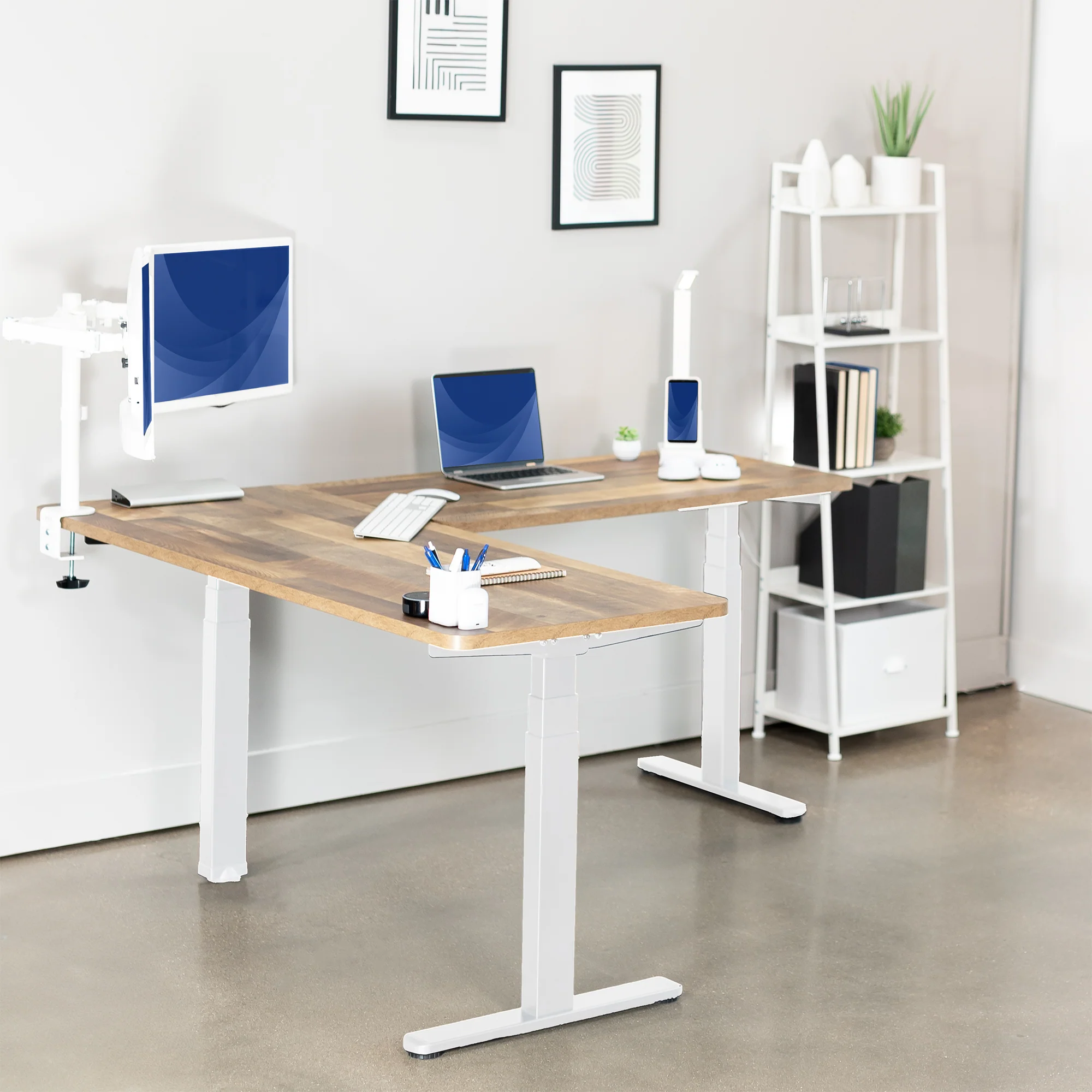 3E Series - Triple Motor Corner Electric Desk - Image 61