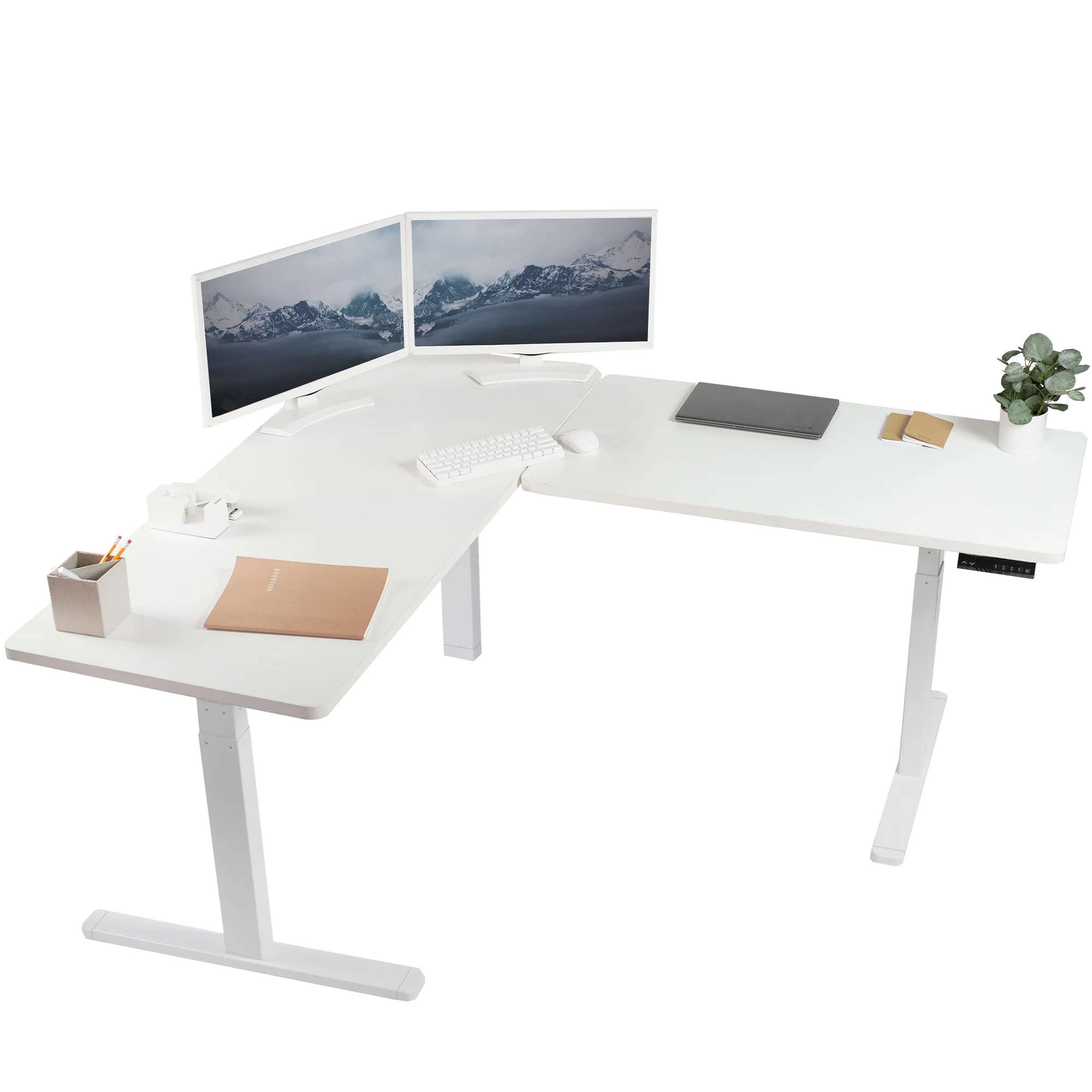 3E Series - Triple Motor Corner Electric Desk - Image 64