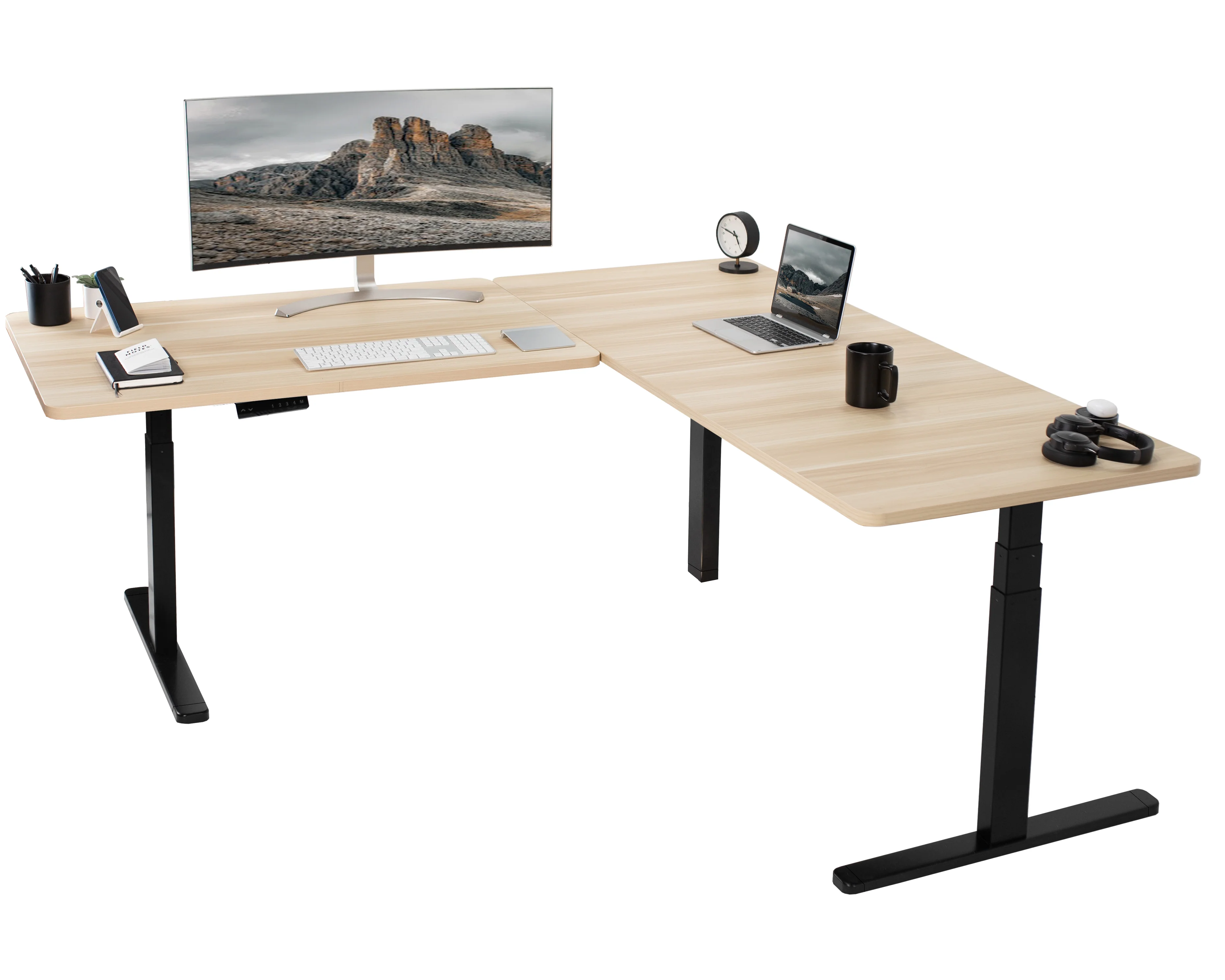 3E Series - Triple Motor Corner Electric Desk - Image 74