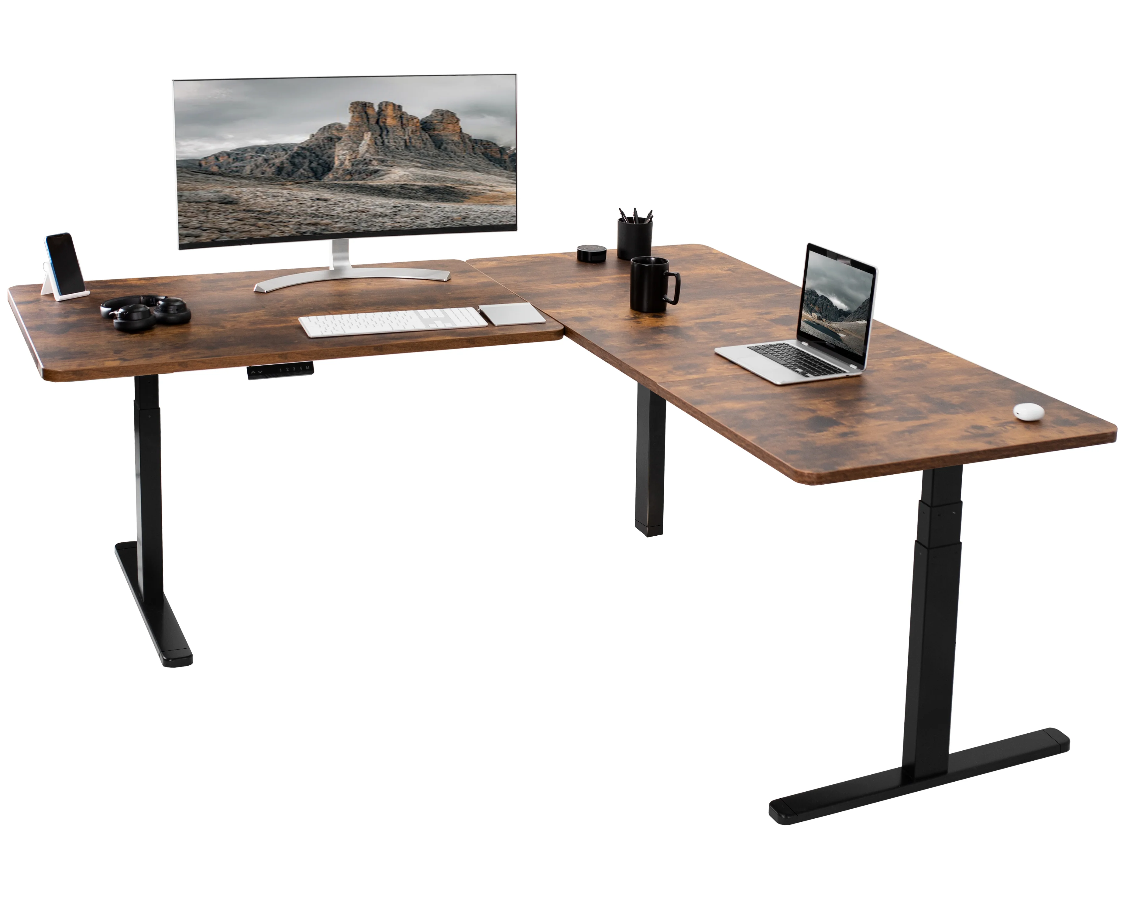 3E Series - Triple Motor Corner Electric Desk - Image 80