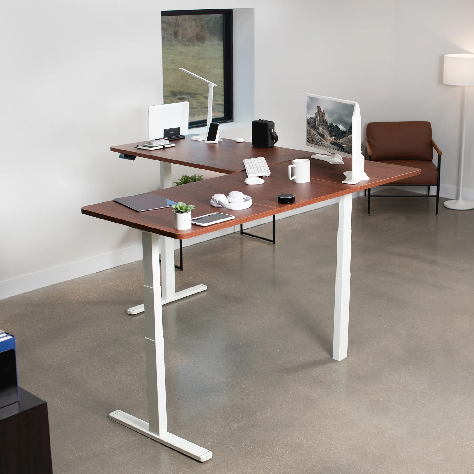 3E Series - Triple Motor Corner Electric Desk - Image 91