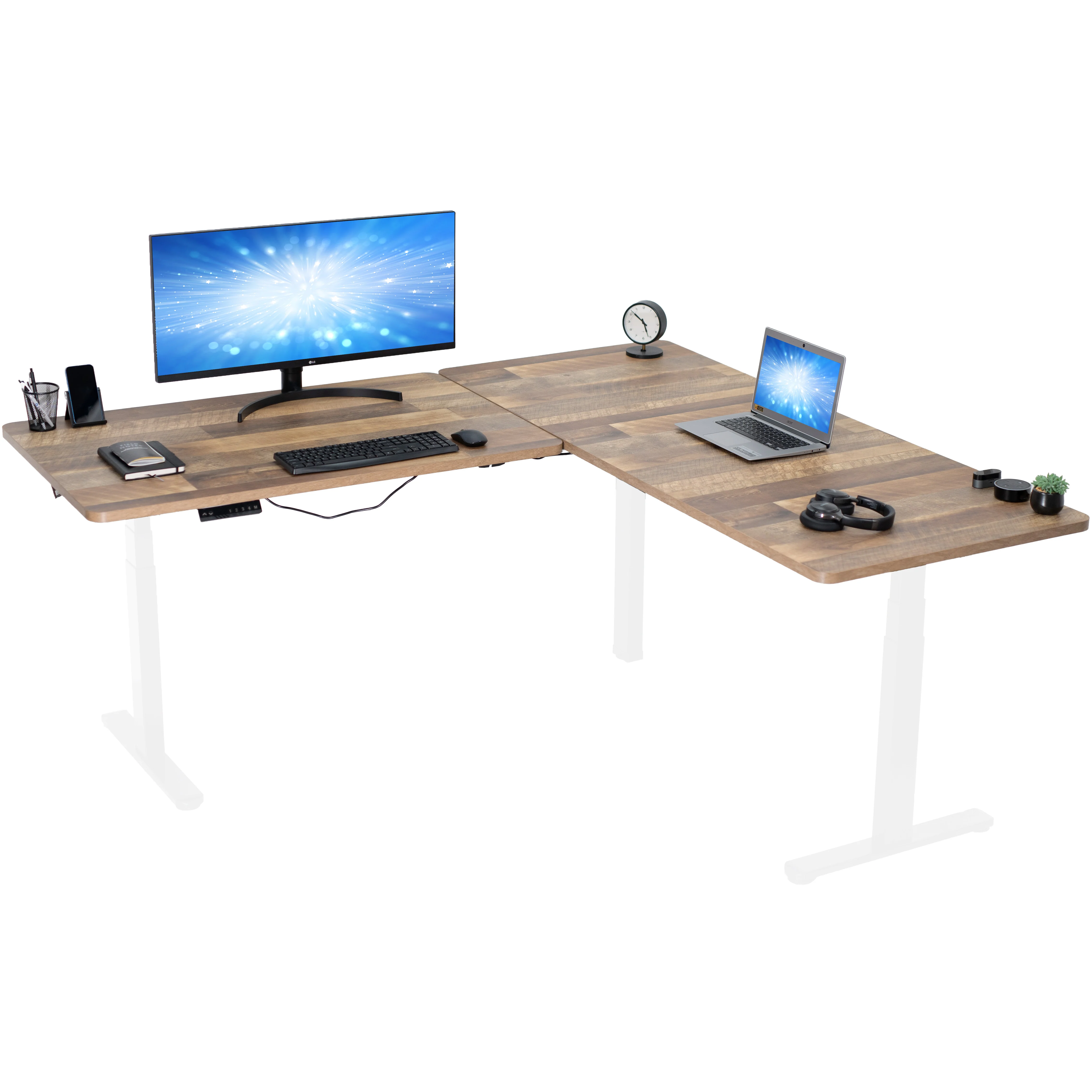 3E Series - Triple Motor Corner Electric Desk - Image 96