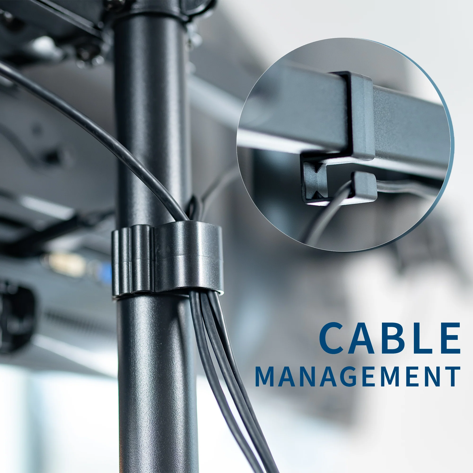 Extra Large Desk Riser with Triple Monitor Mount - Image 8