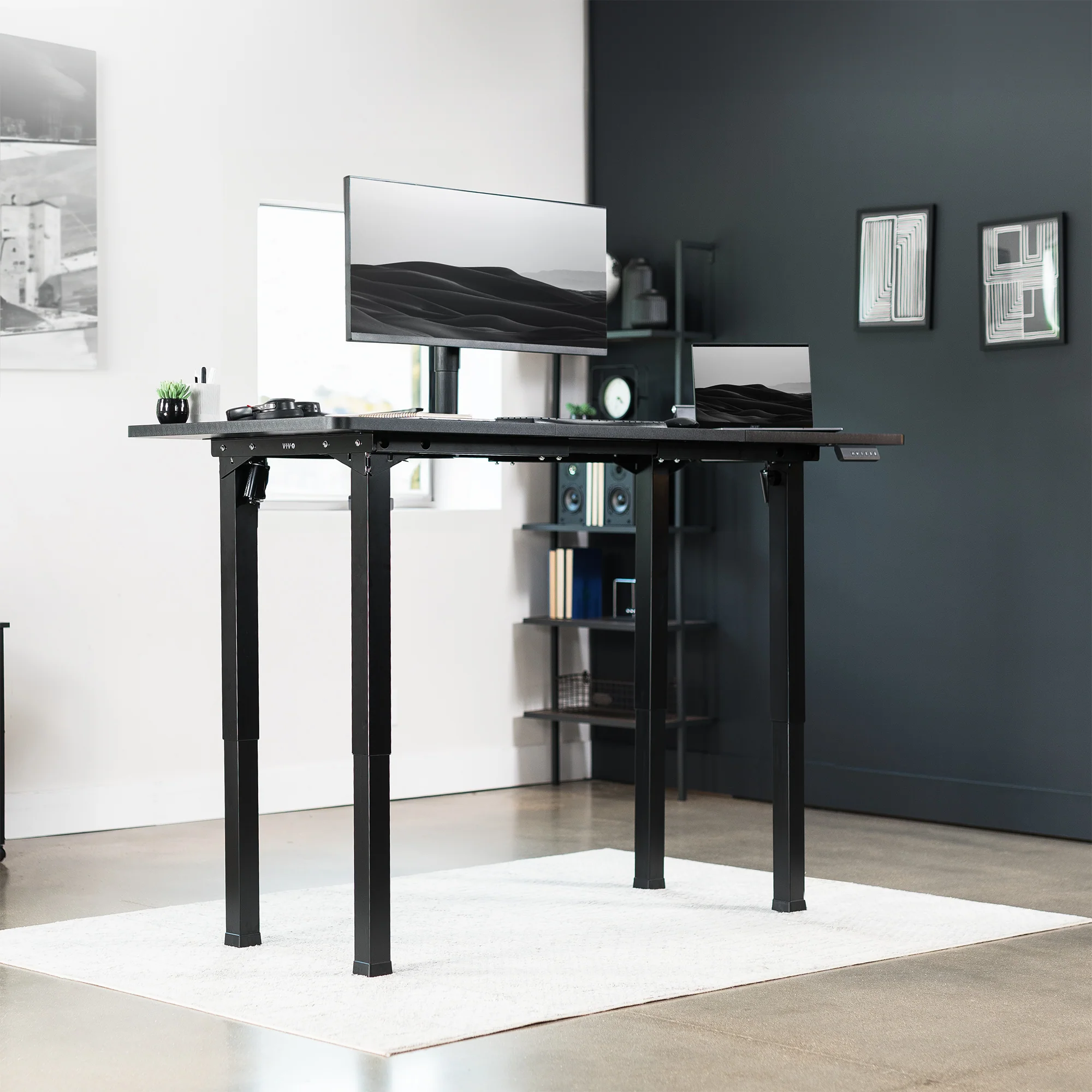E4 Series - 71" x 30" Dual Motor Electric 4-Leg Desk - Image 10