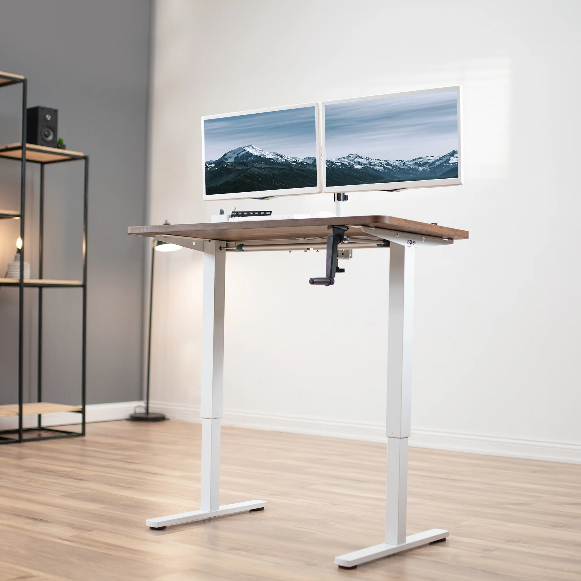 Compact Crank Height Adjustable Desk Frame - Image 10