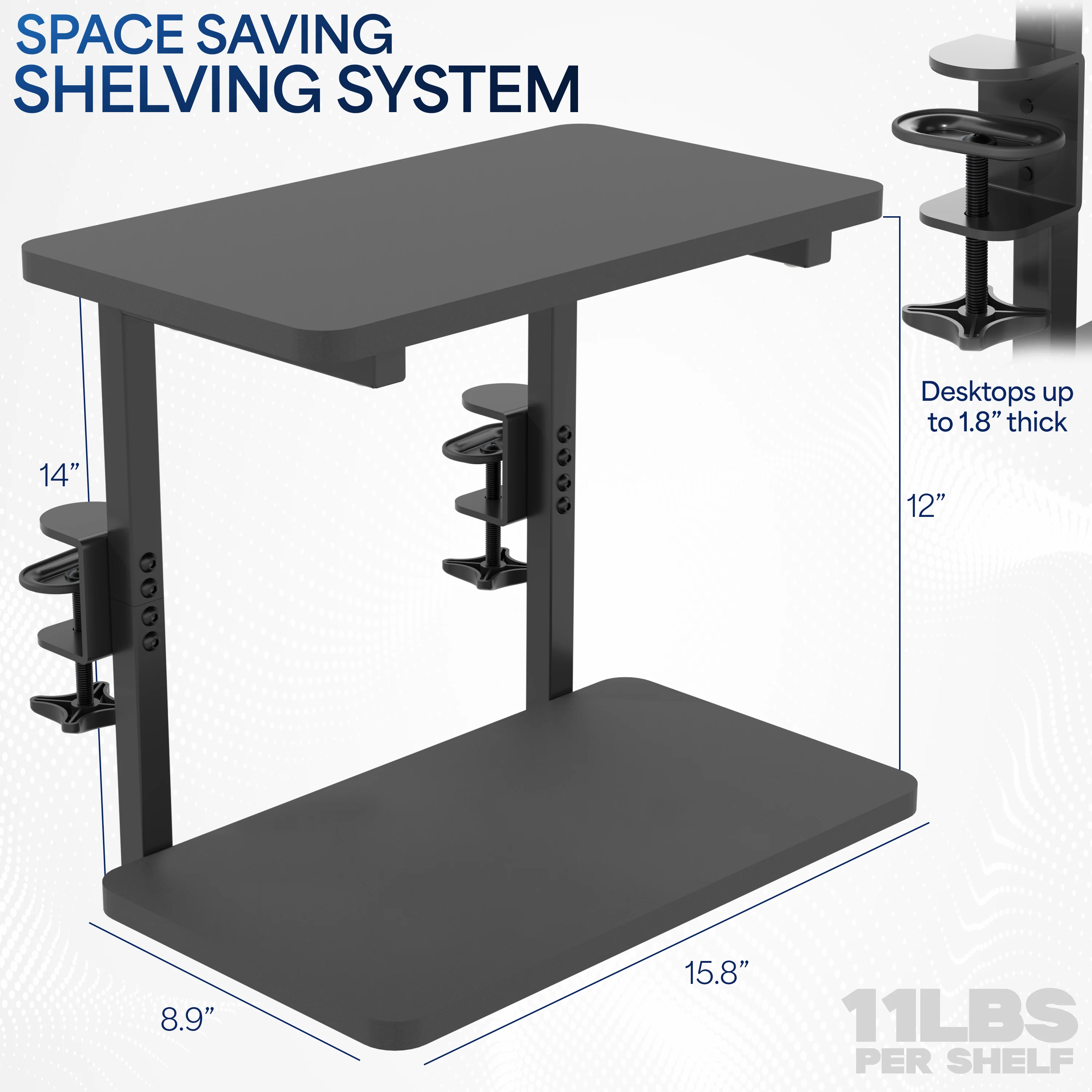 Clamp-on 16" Flexible Shelving System - Image 3