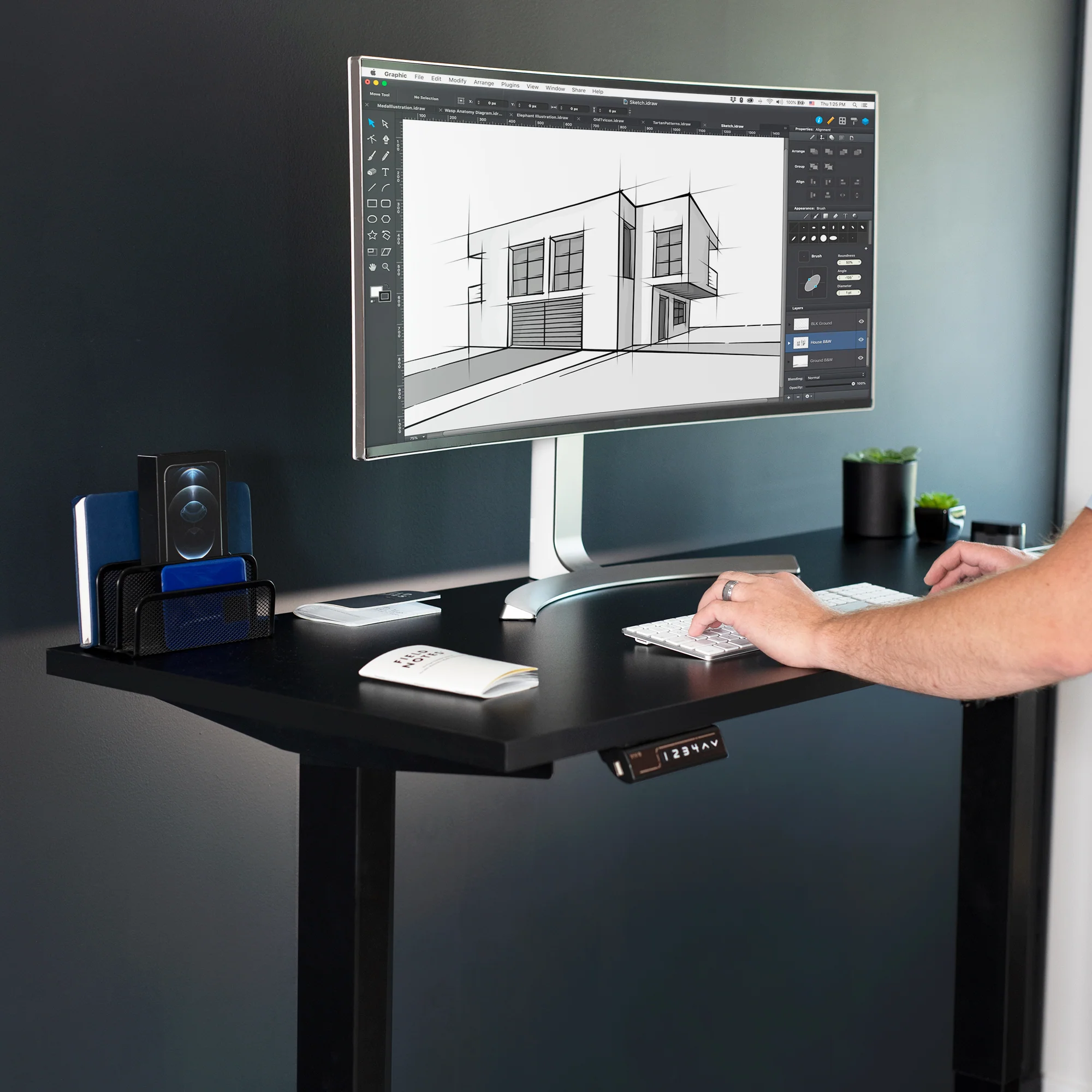 55" x 24" Square Corner Table Top - Image 8