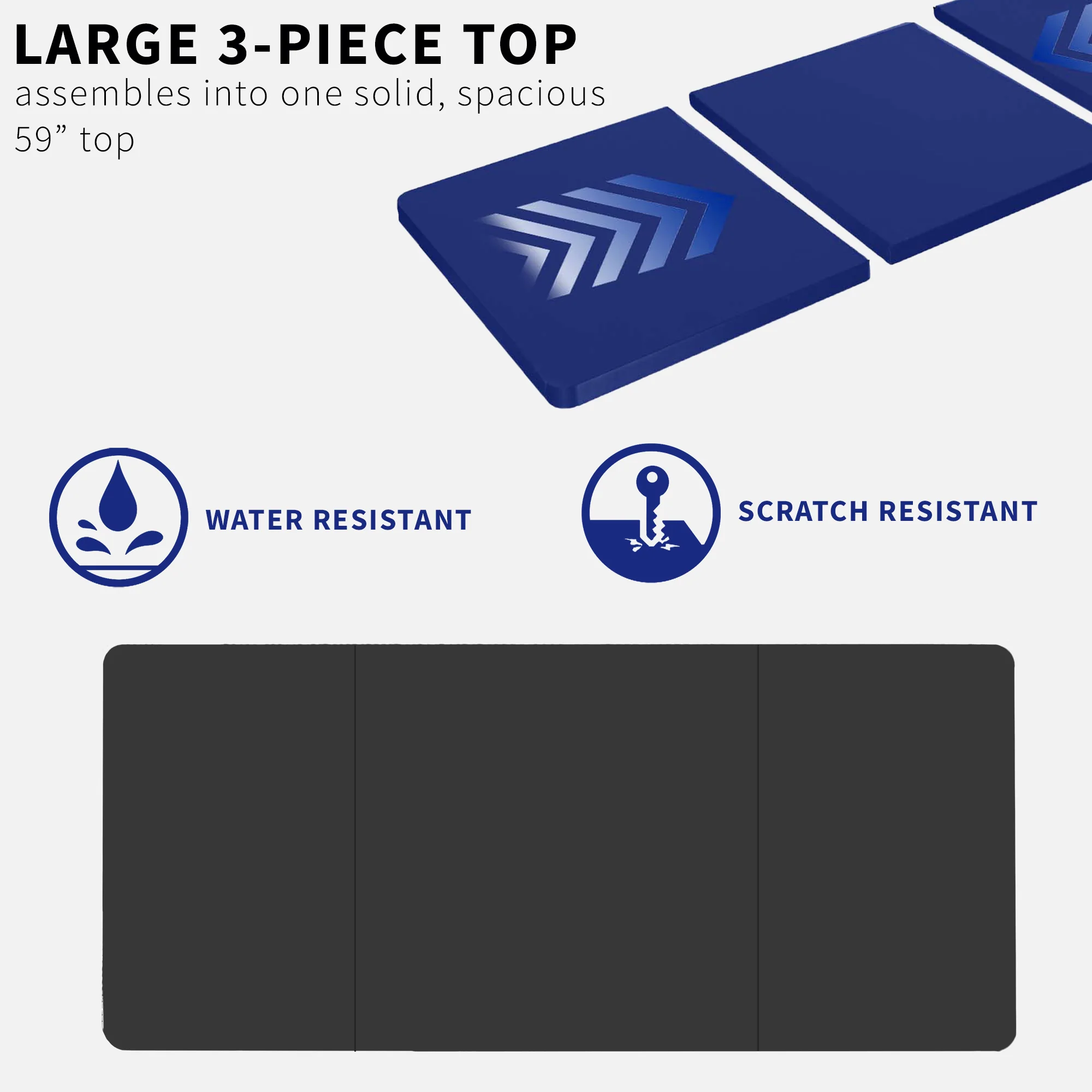 60” x 30” Three-Piece Table Top - Image 4