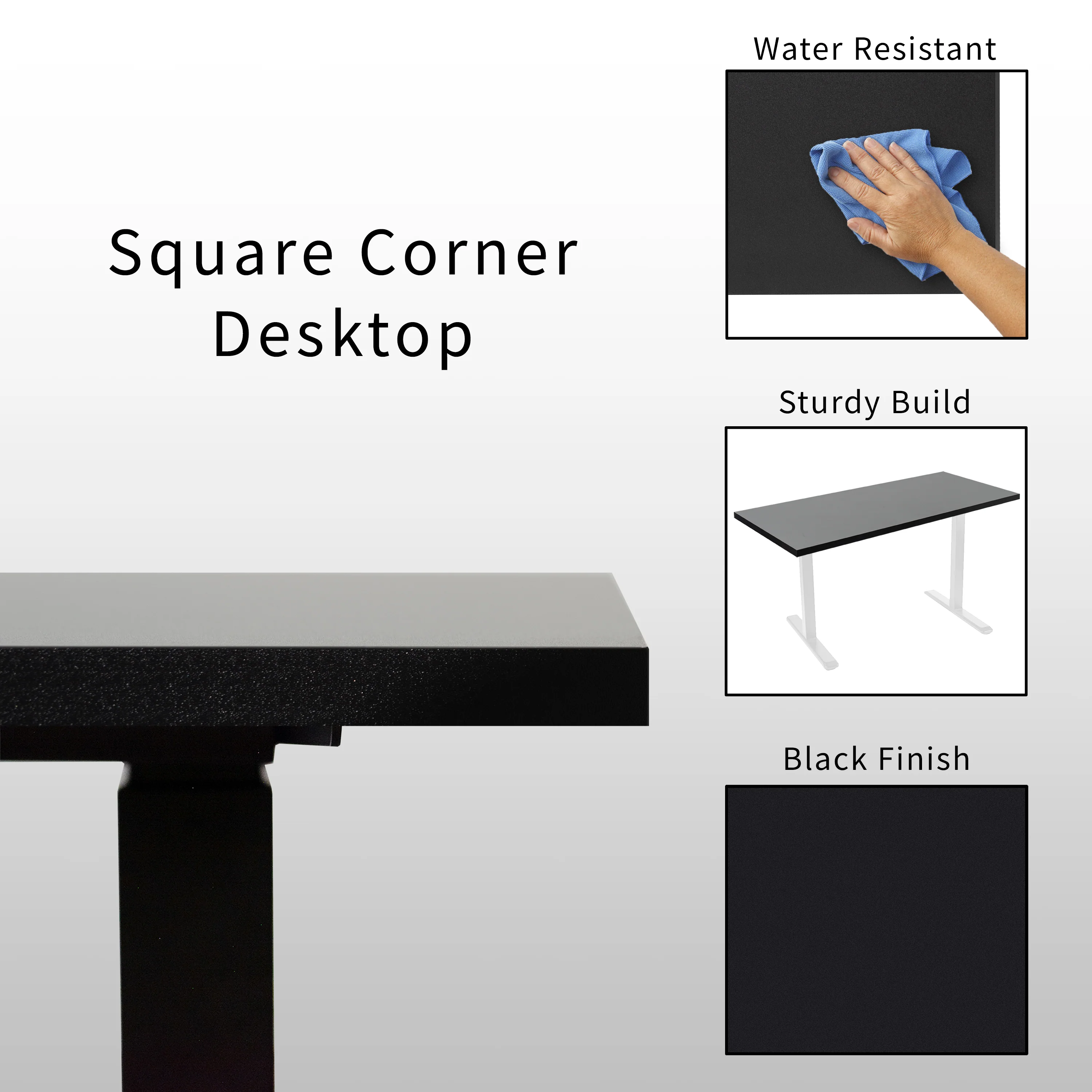 71" x 30" Square Corner Table Top - Image 5