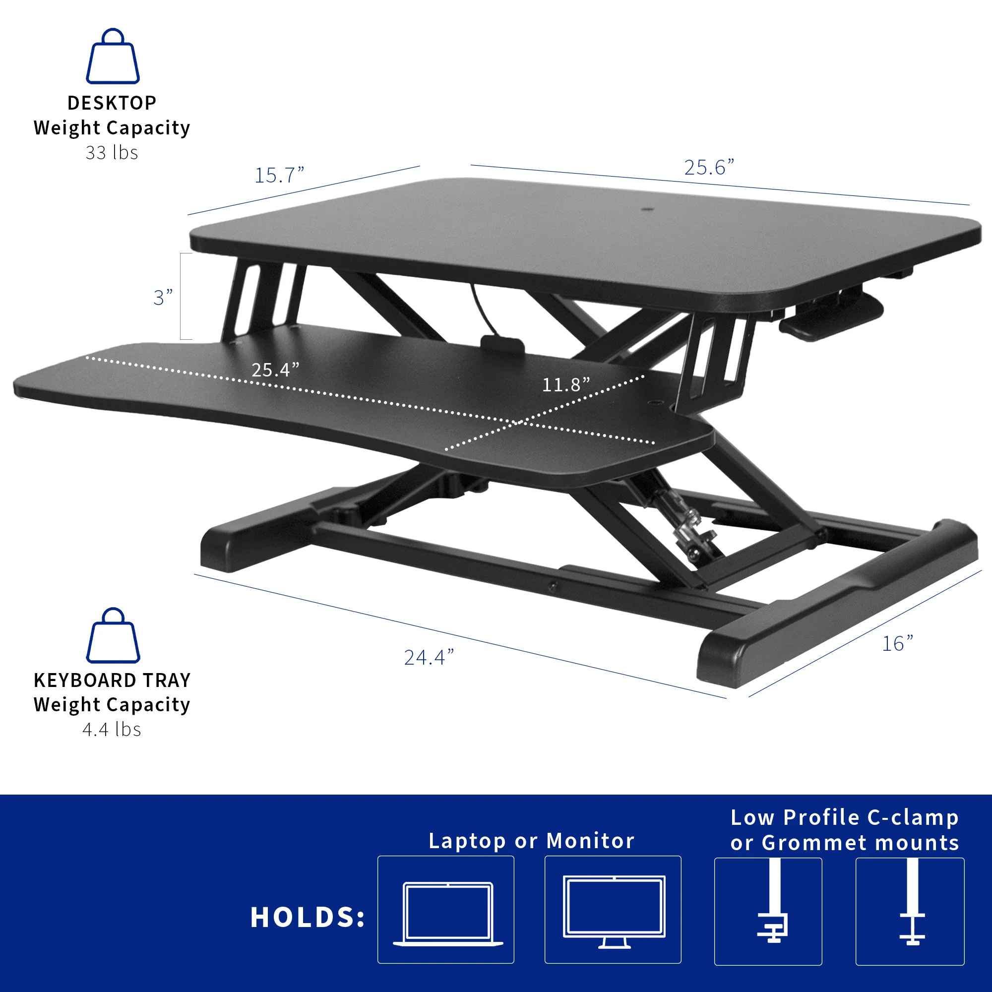 K Series Standing Desk Converter - Image 27