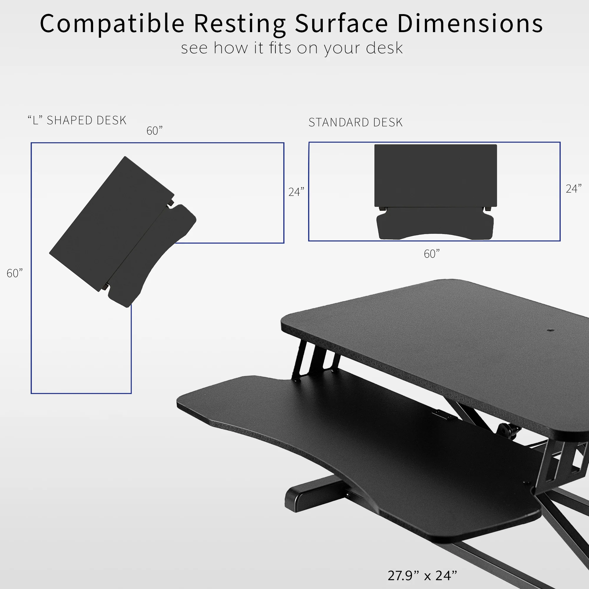 K Series Standing Desk Converter - Image 43
