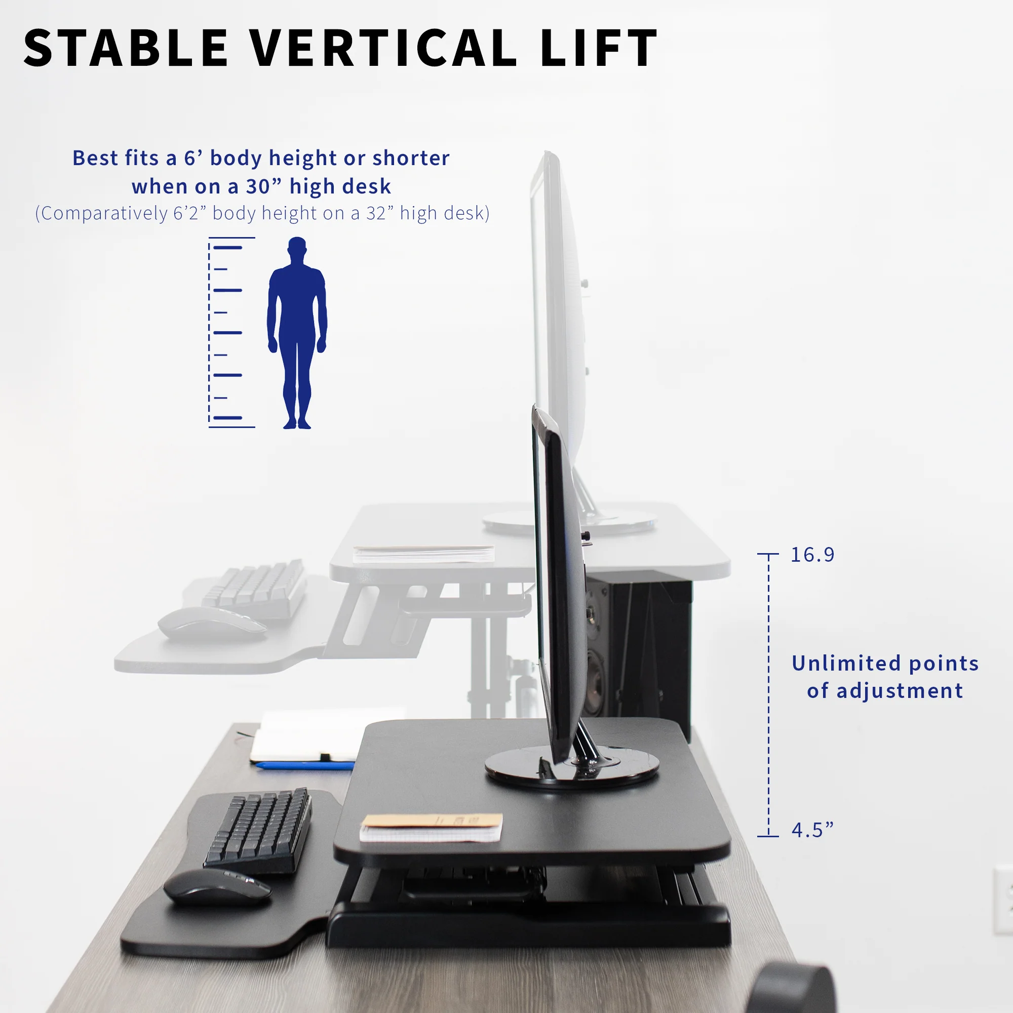 K Series Standing Desk Converter - Image 44