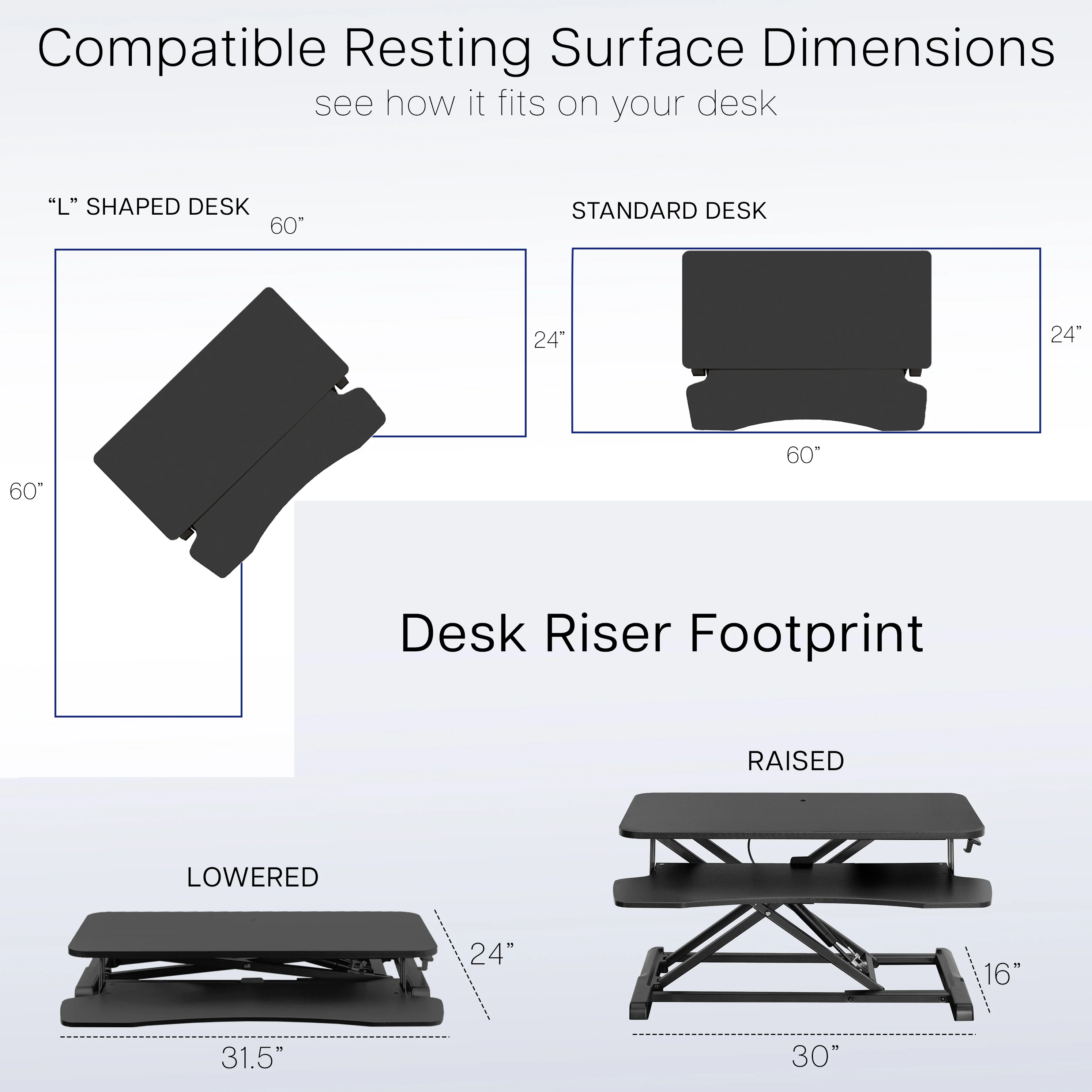 K Series Standing Desk Converter - Image 6