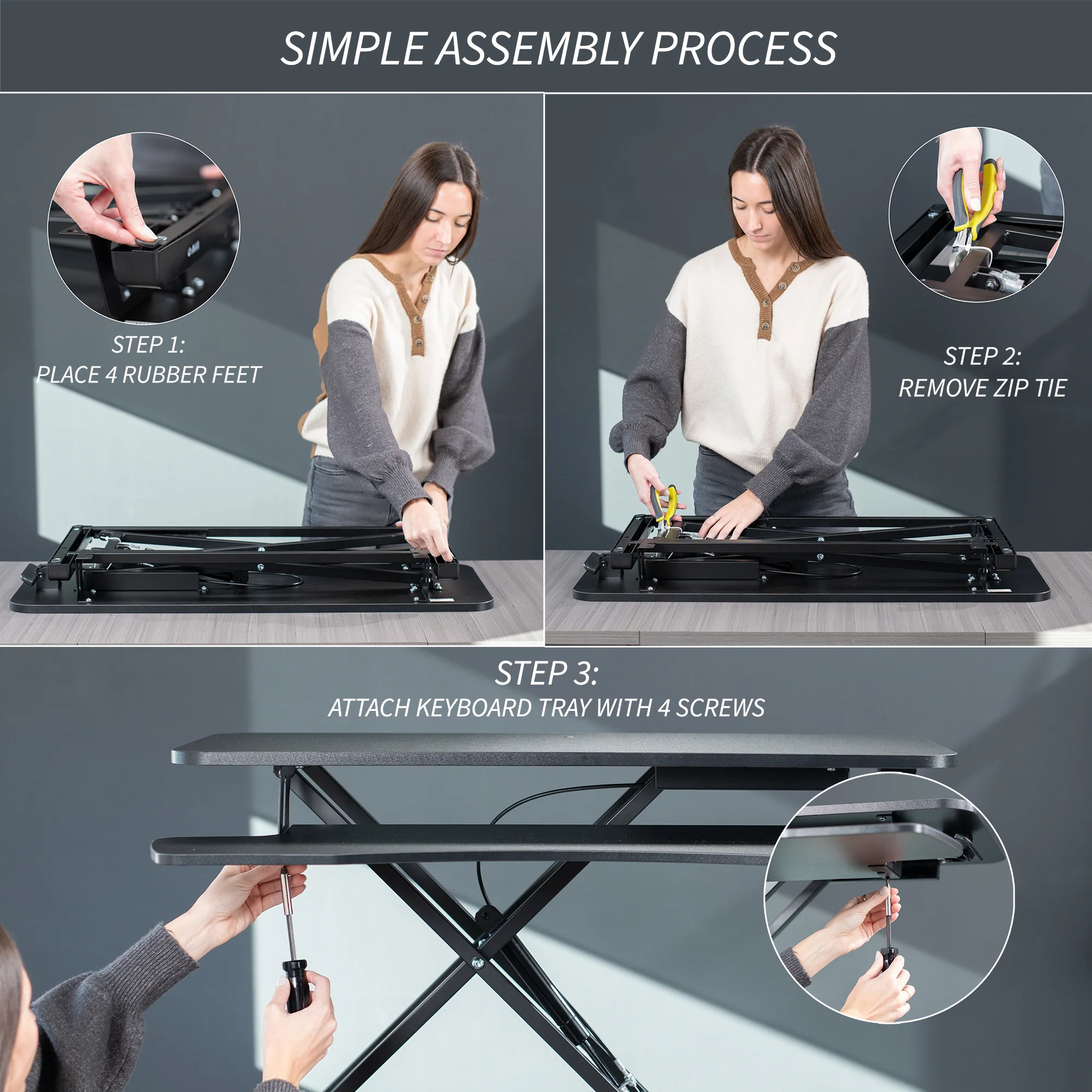 K Series Standing Desk Converter - Image 7