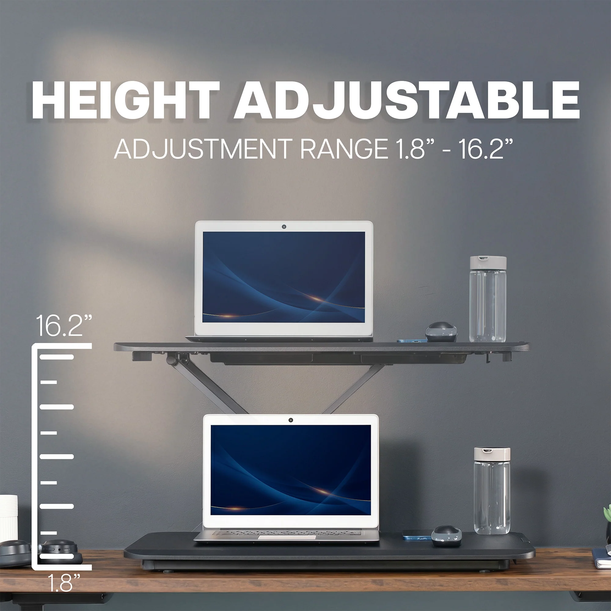 30" Single Top Standing Desk Converter - Image 4