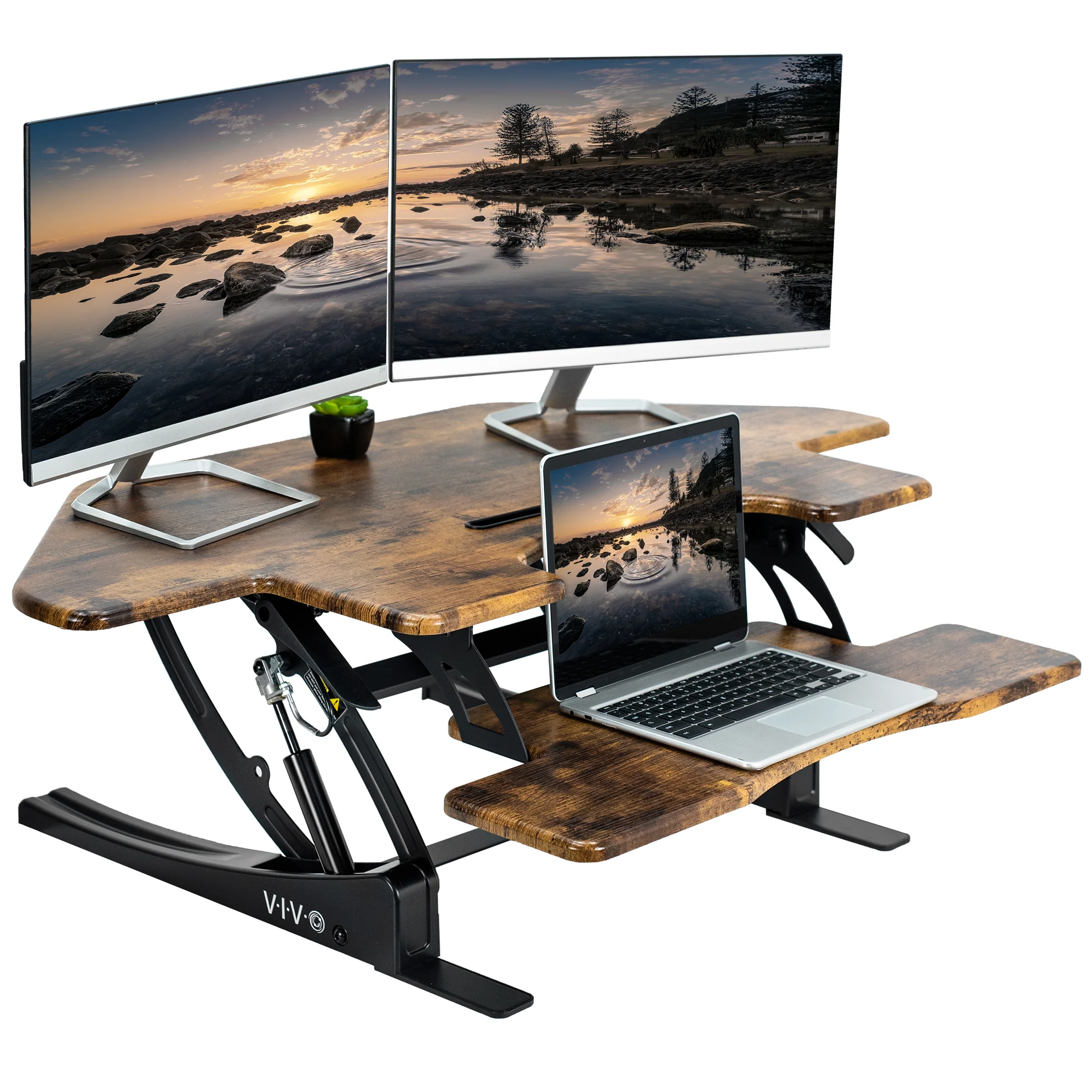 44" Corner Standing Desk Converter - Image 10