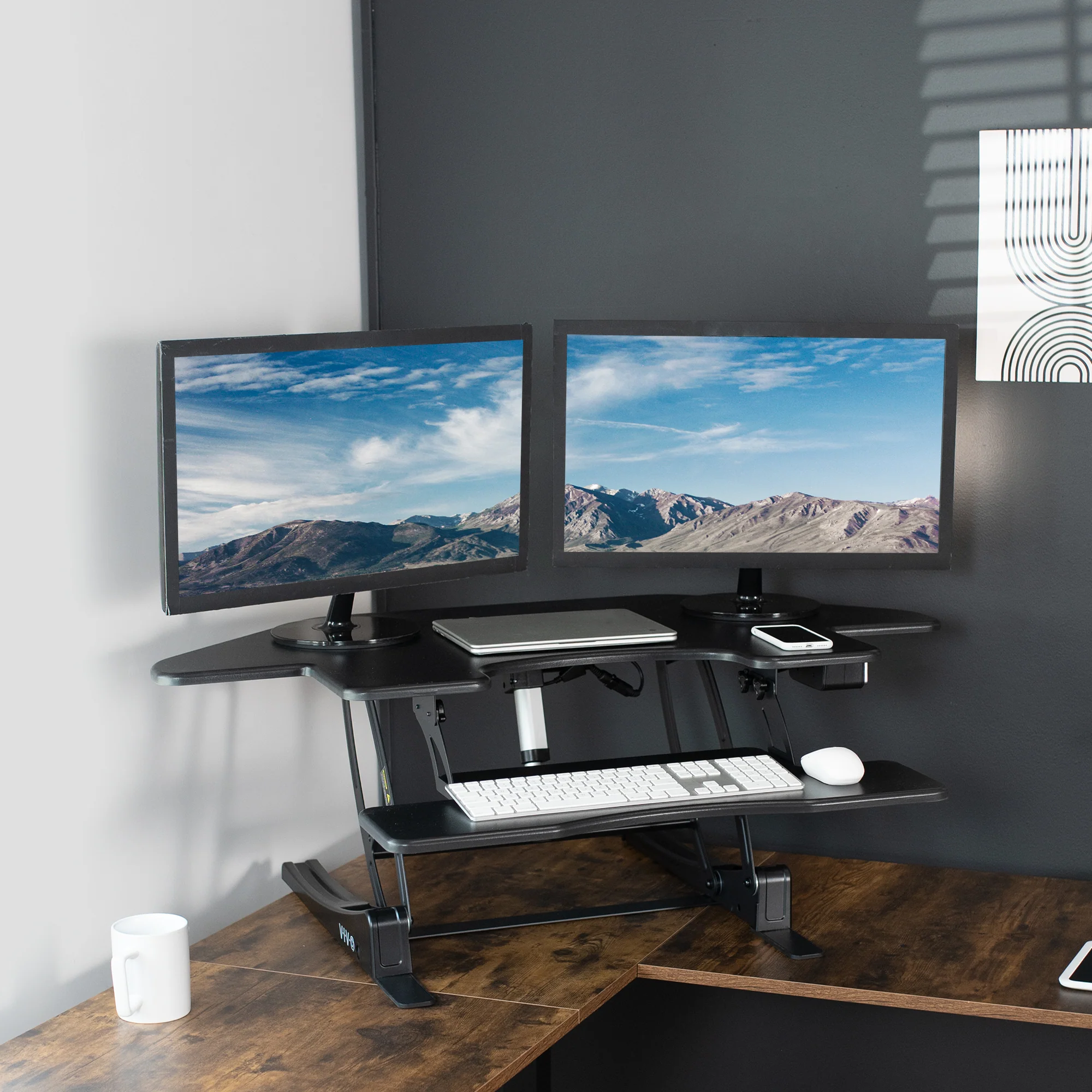 43" Electric Standing Desk Converter - Image 9