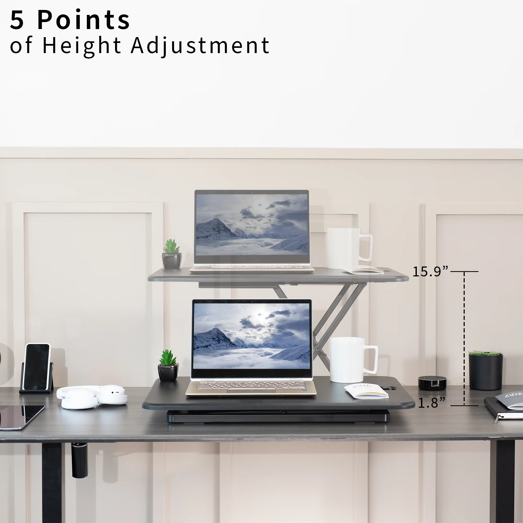 Single Top Standing Desk Converter - Image 3