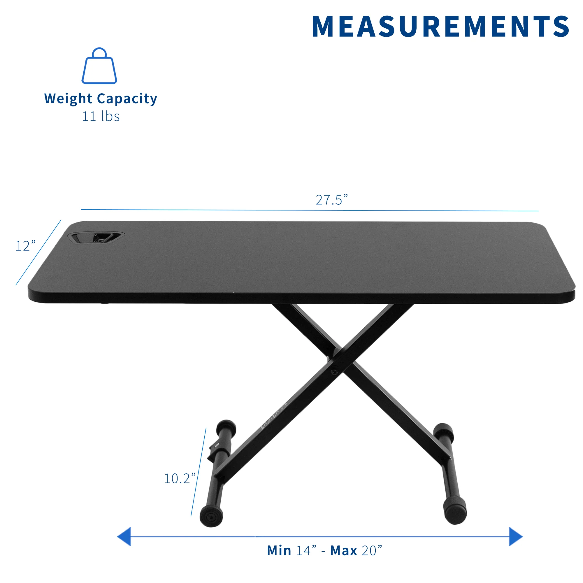 28" Single Top Standing Desk Converter - Image 6