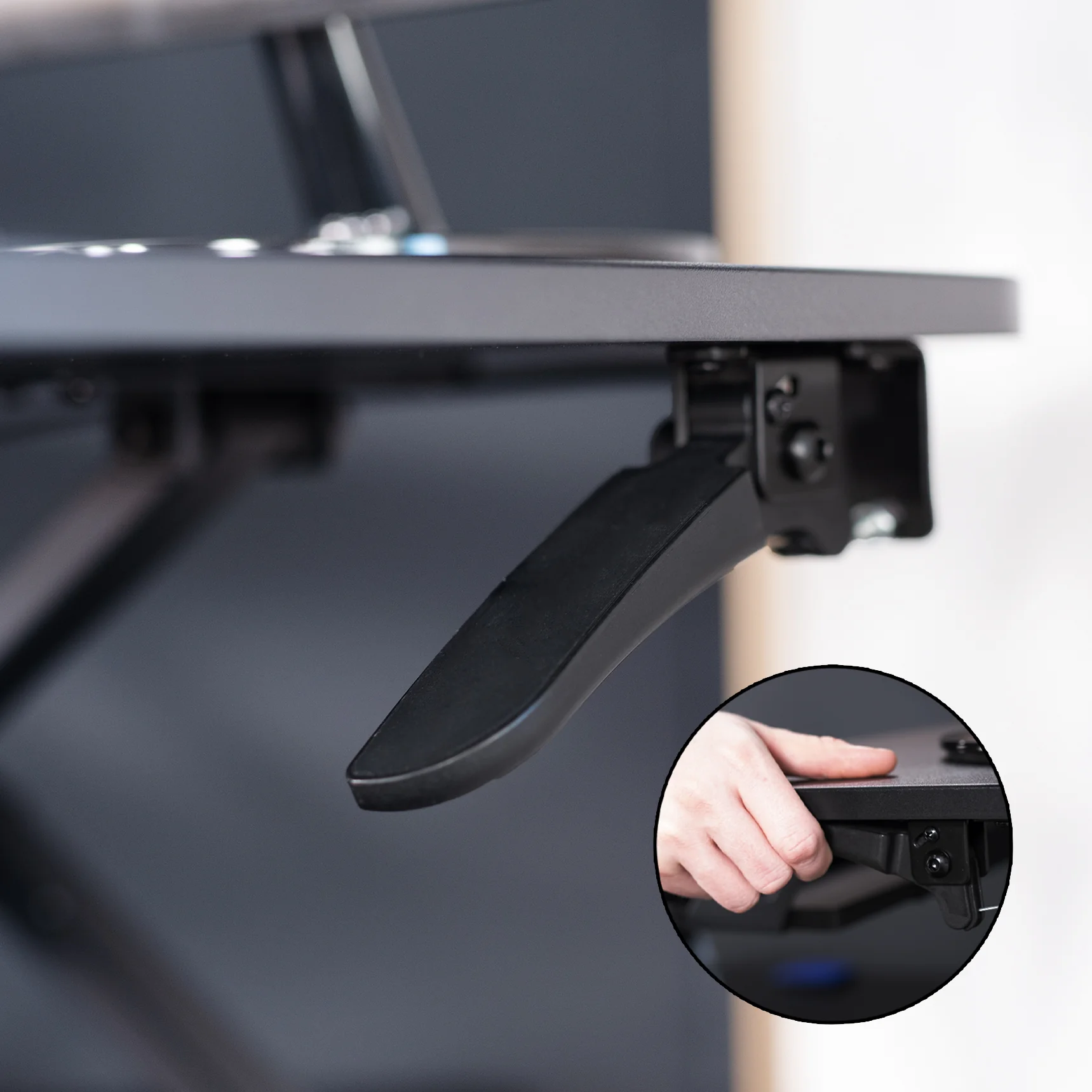 37" Corner Standing Desk Converter - Image 8