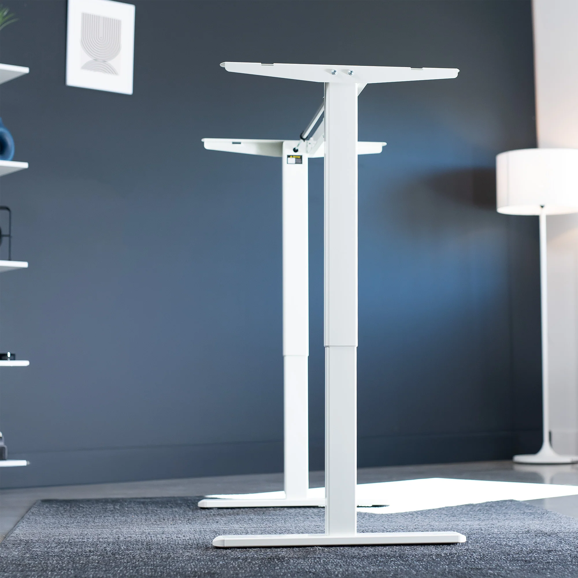 Electric Single Motor Desk Frame with 2 Button Controller - Image 12