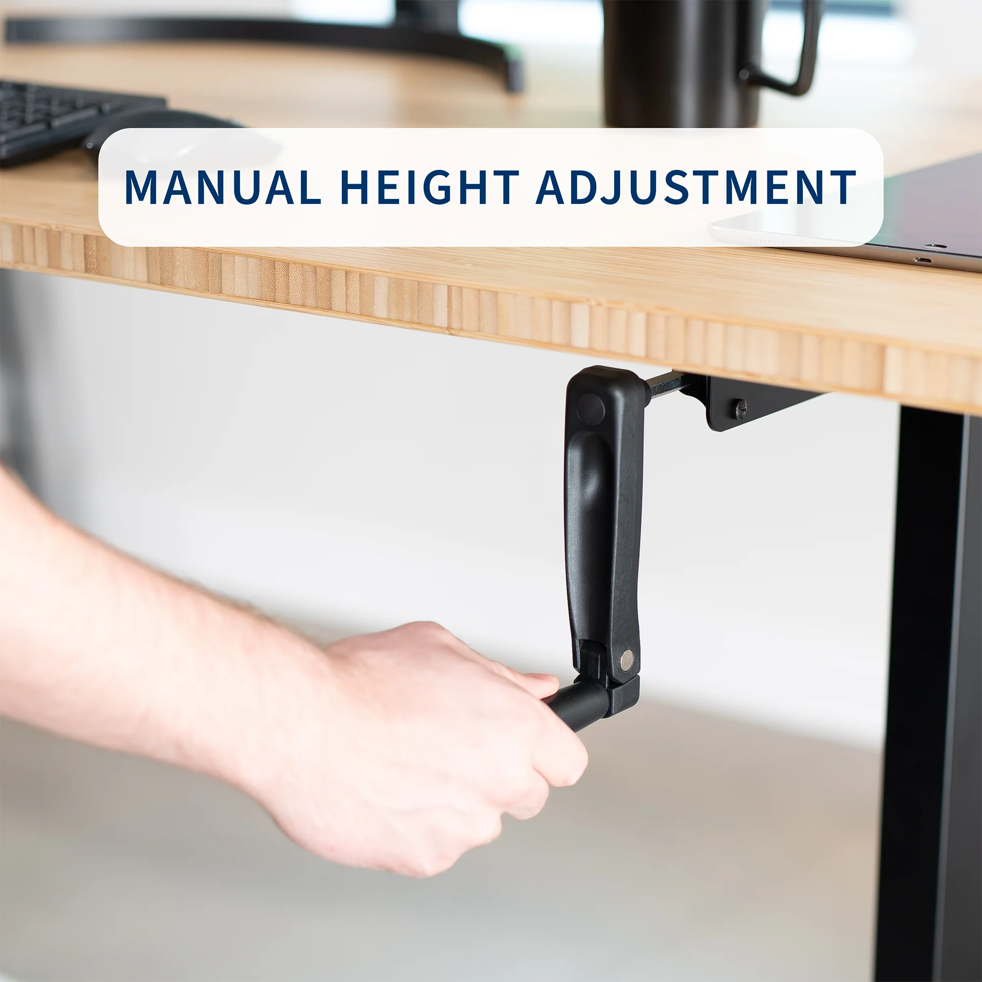 Crank Height Adjustable Desk Frame - Image 6