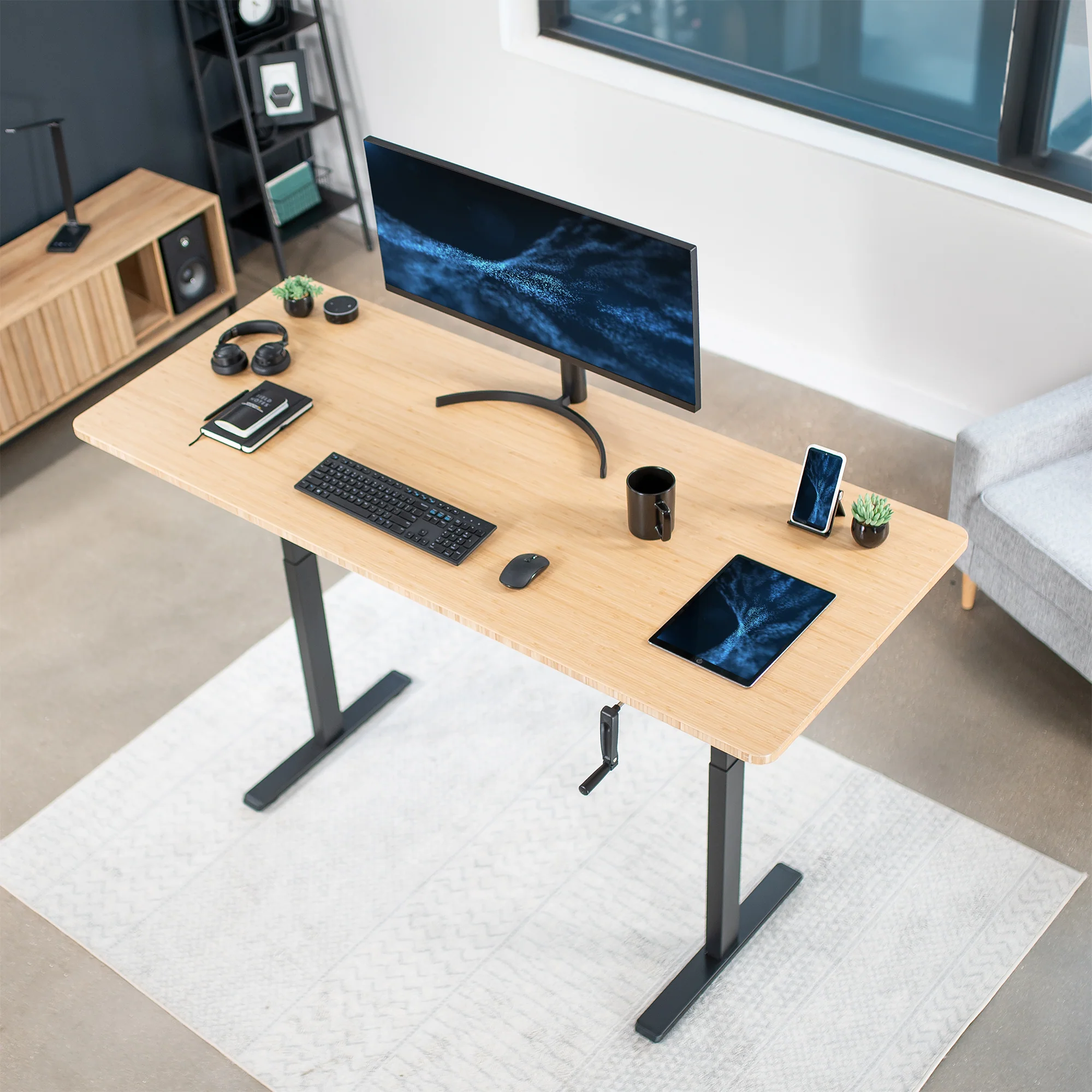 Crank Height Adjustable Desk Frame - Image 7