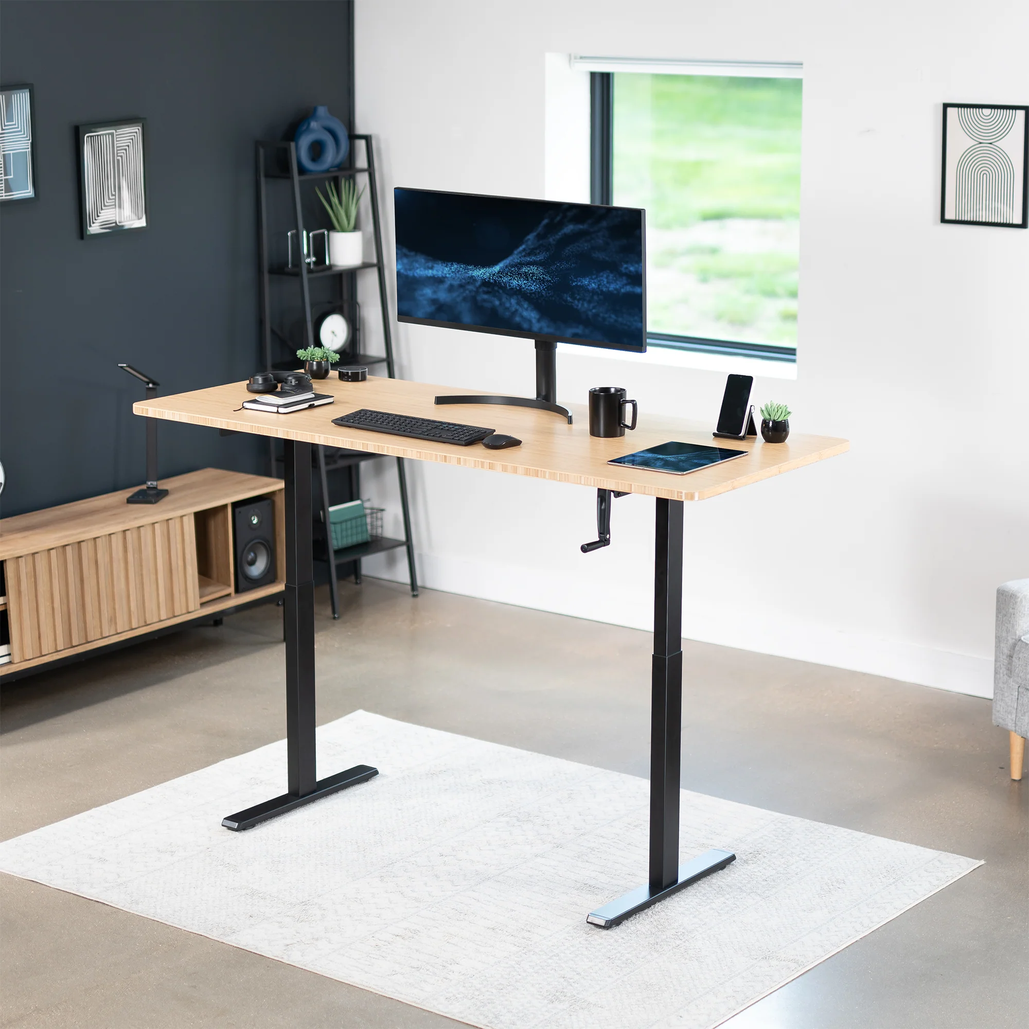 Crank Height Adjustable Desk Frame - Image 9