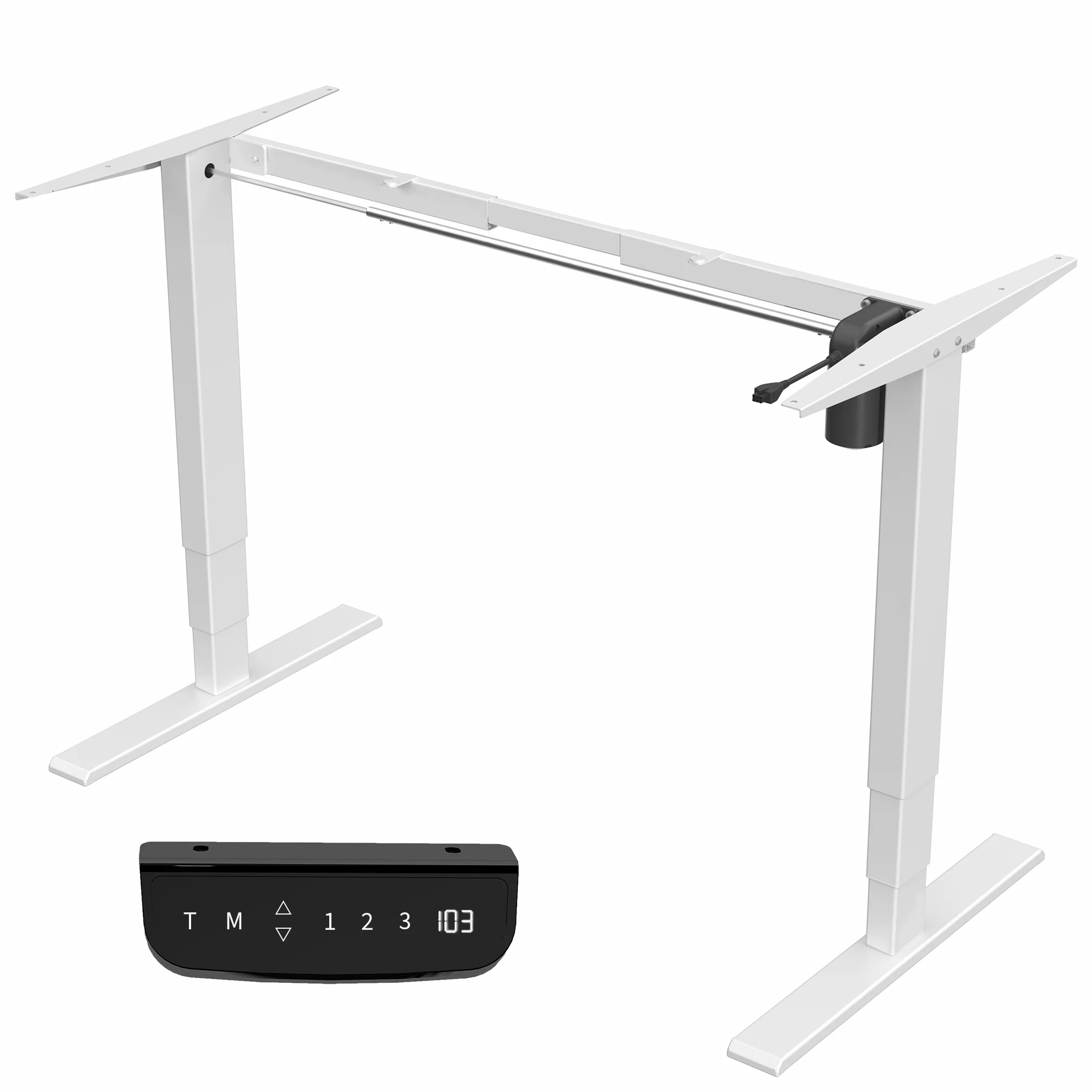Electric Single Motor Desk Frame with Touch Screen Memory Controller - Image 11