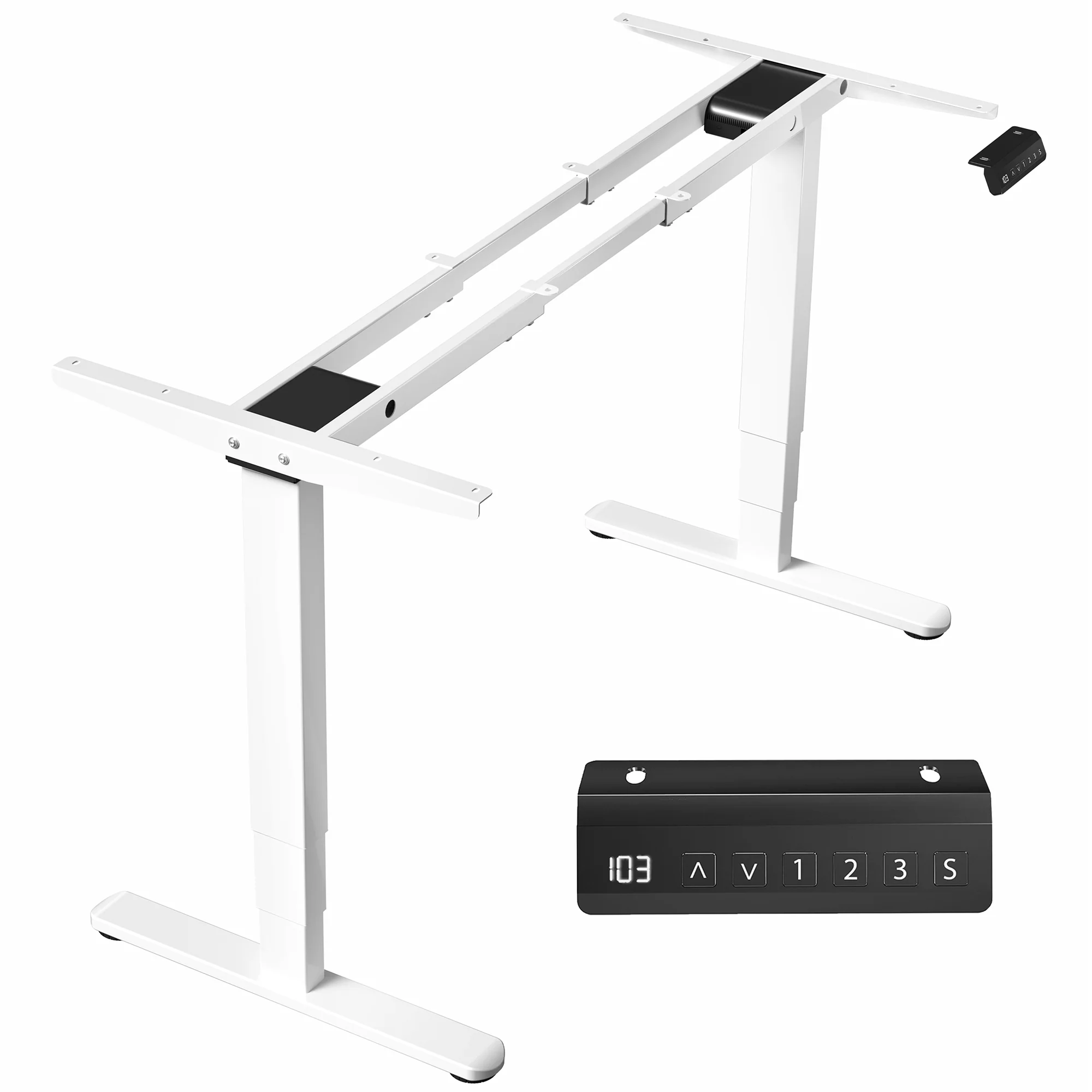 Electric Dual Motor Desk Frame with Push Button Memory Controller - Image 11
