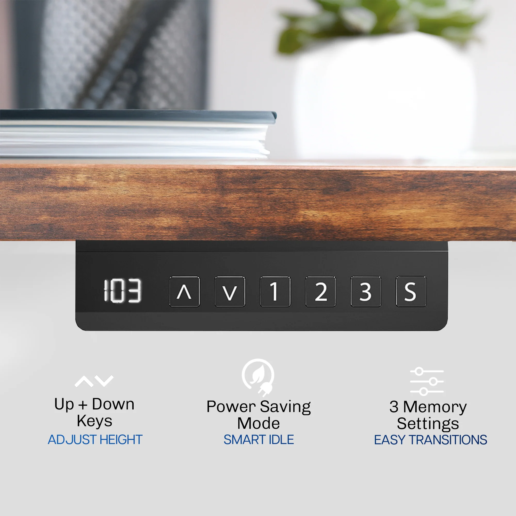 Electric Dual Motor Desk Frame with Memory Controller - Image 5