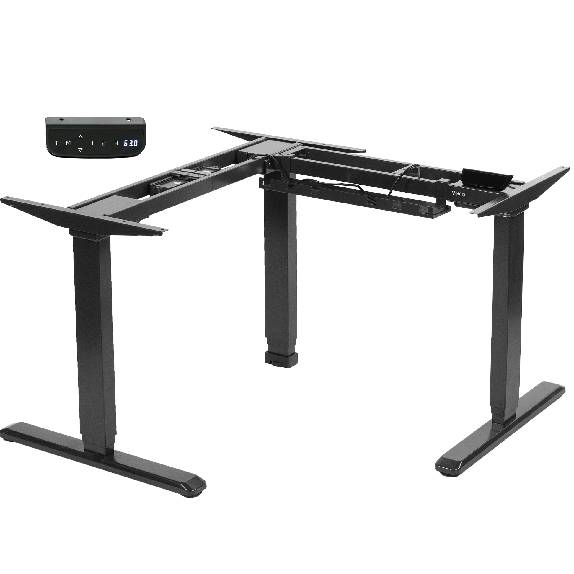 Electric Multi Motor Corner Desk Frame with Touch Screen Memory Controller - Image 10
