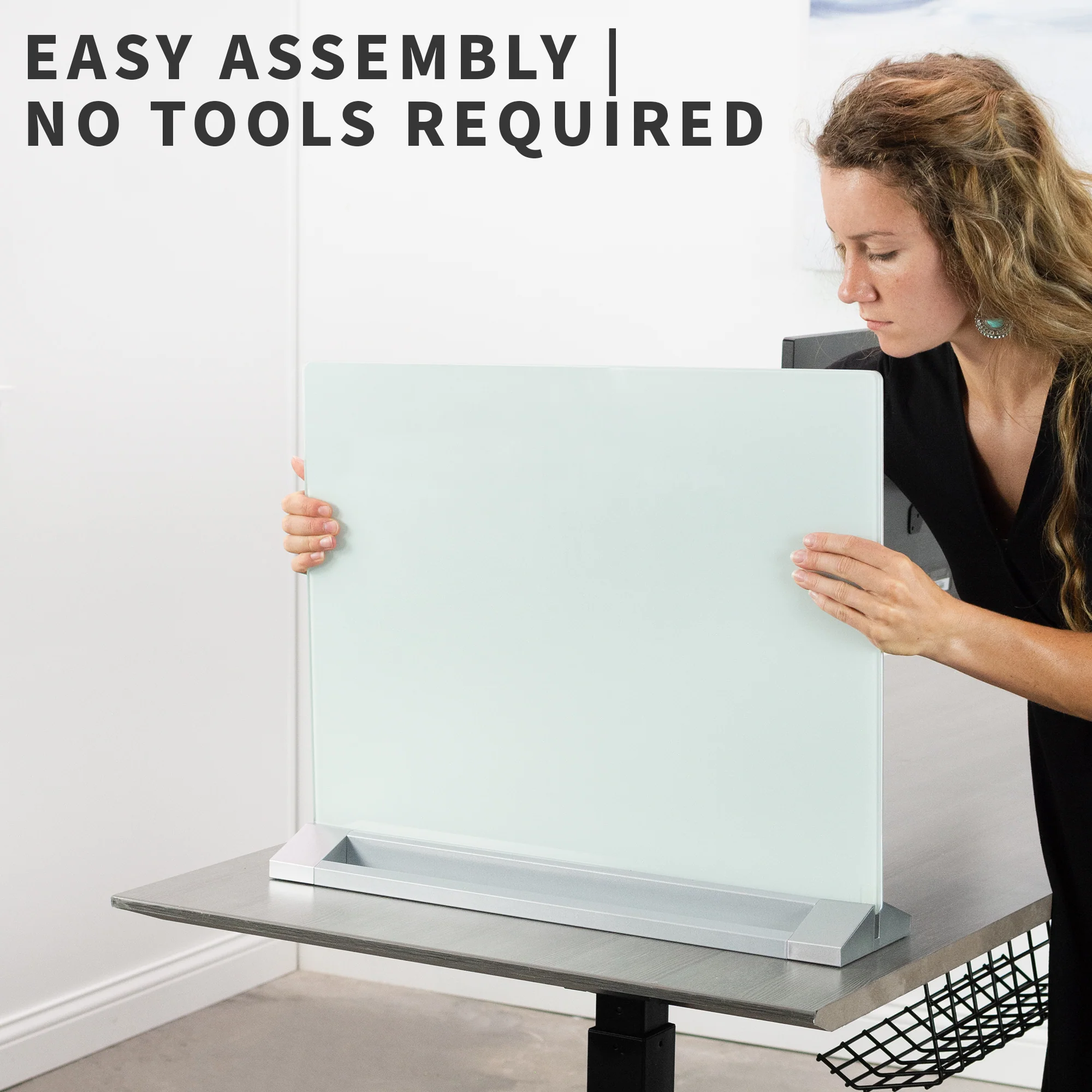 Glass 23" x 19" Desktop Whiteboard - Image 7