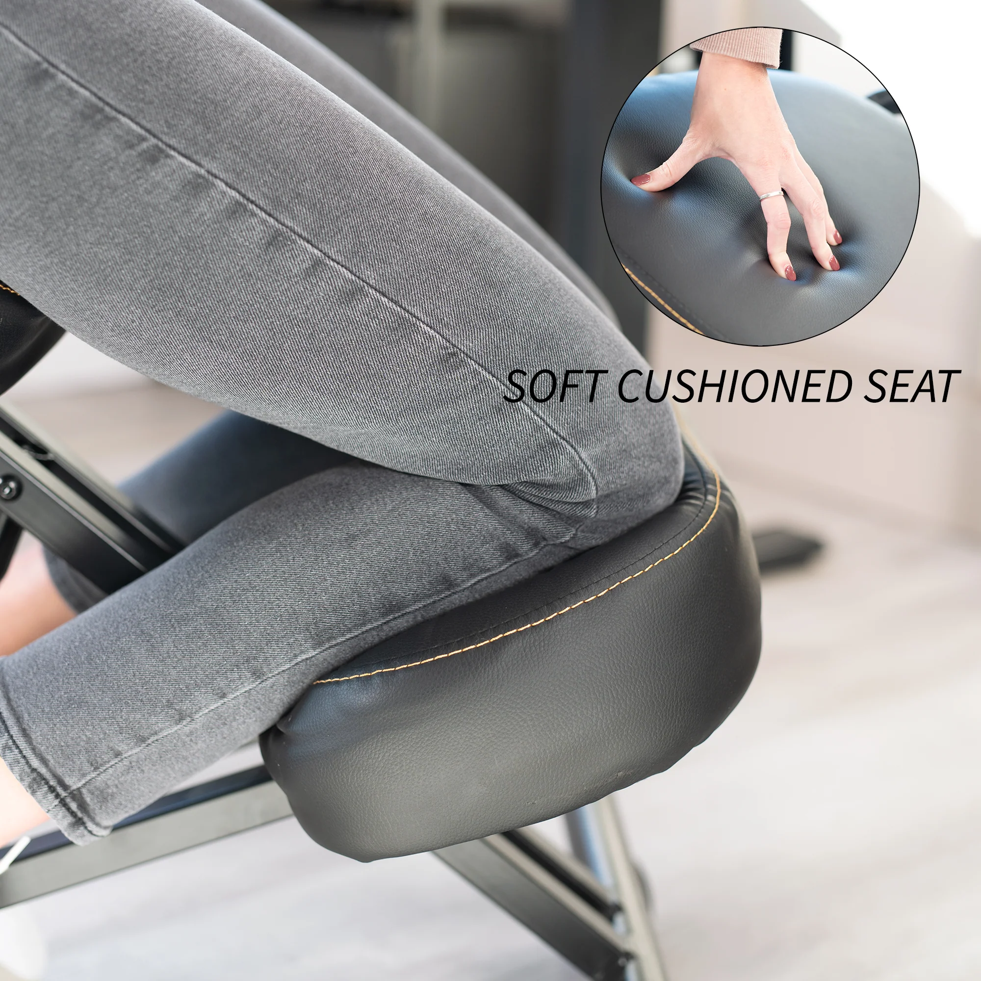 Adjustable Ergonomic Kneeling Chair with Back Support - Image 7