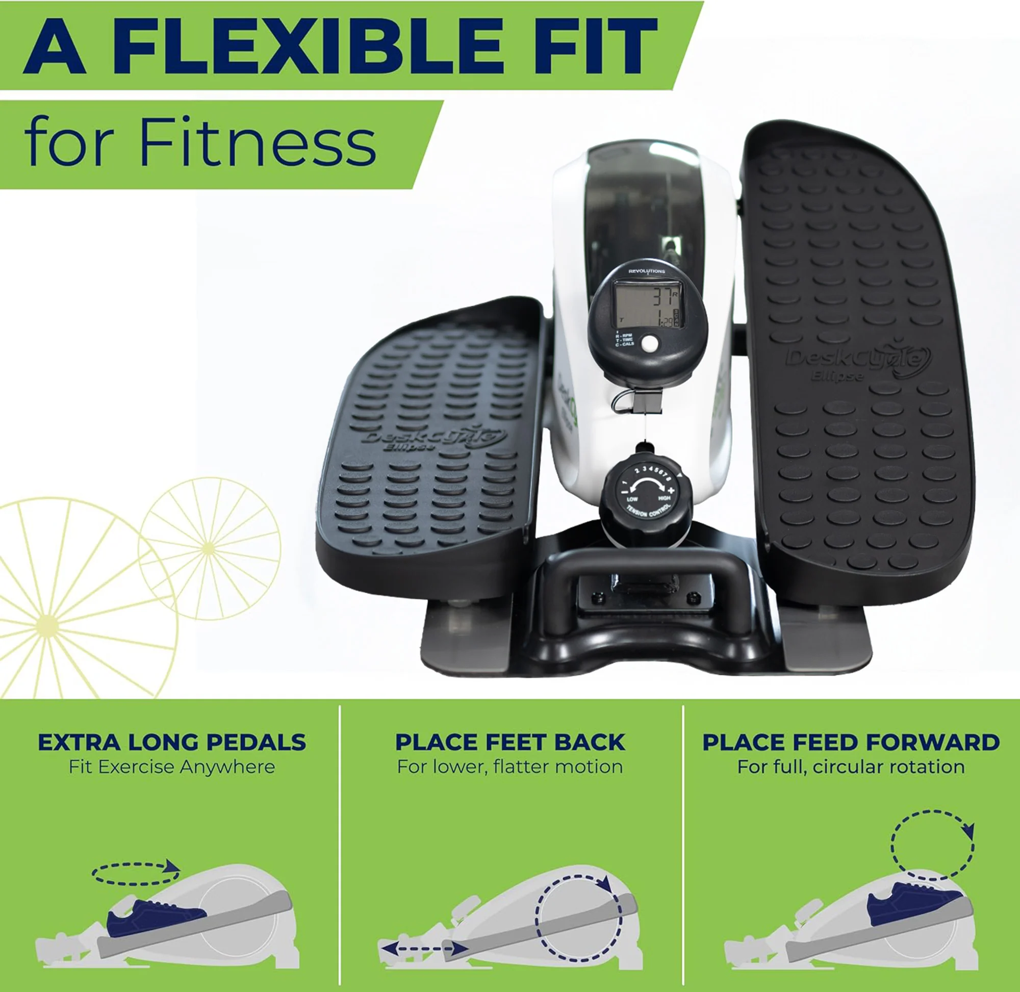 DeskCycle by VIVO Under Desk Elliptical Leg Exerciser - Image 12