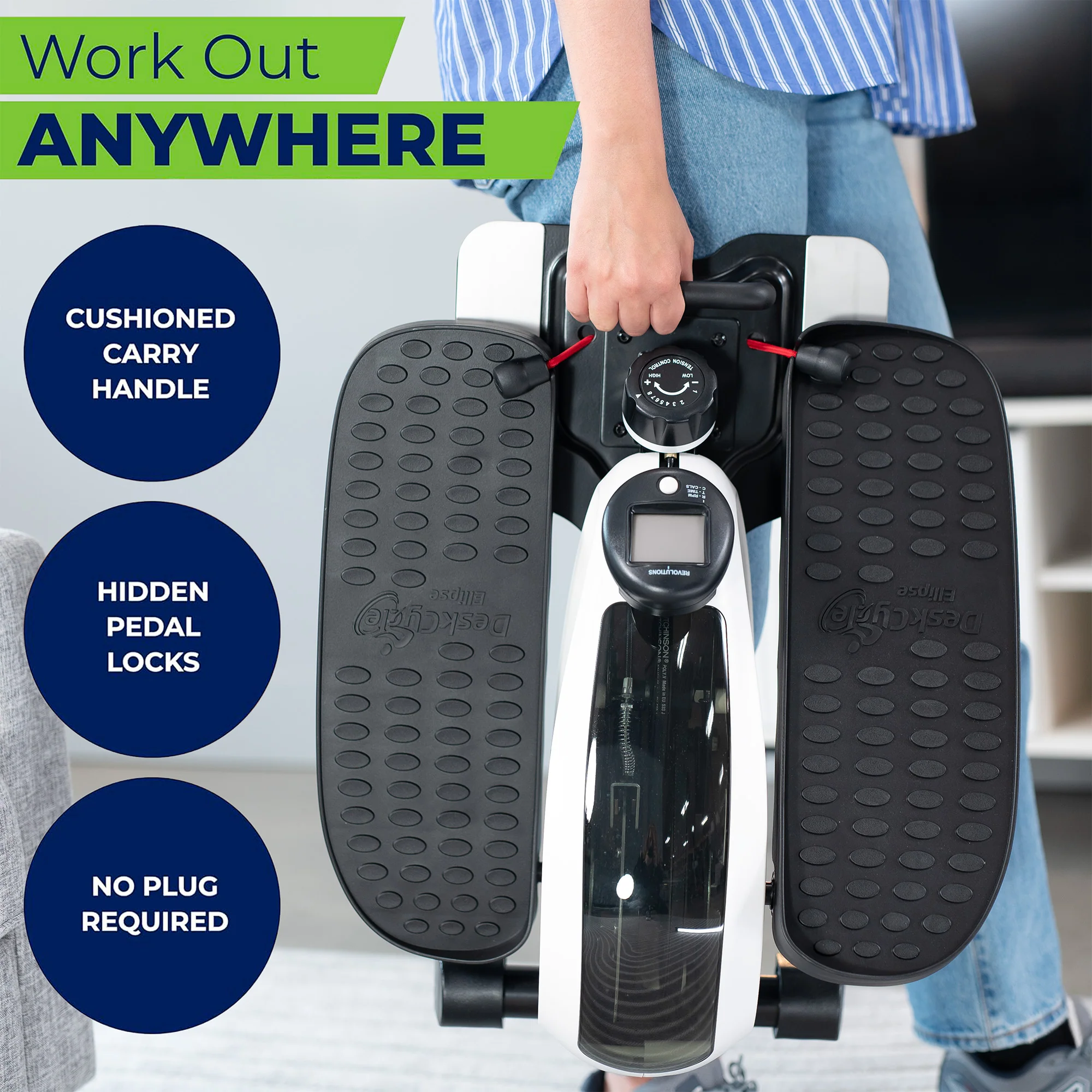 DeskCycle by VIVO Under Desk Elliptical Leg Exerciser - Image 14