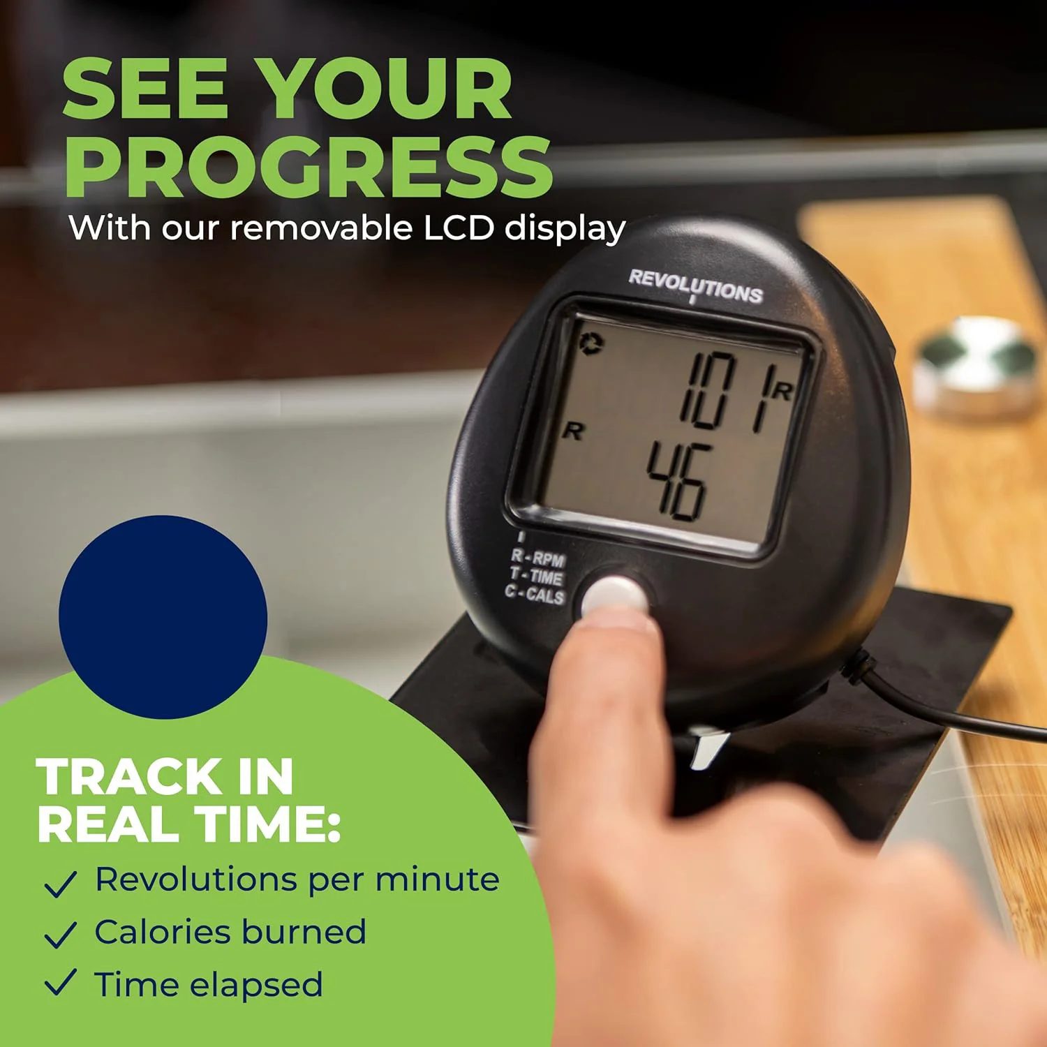 DeskCycle by VIVO Under Desk Elliptical Leg Exerciser - Image 5