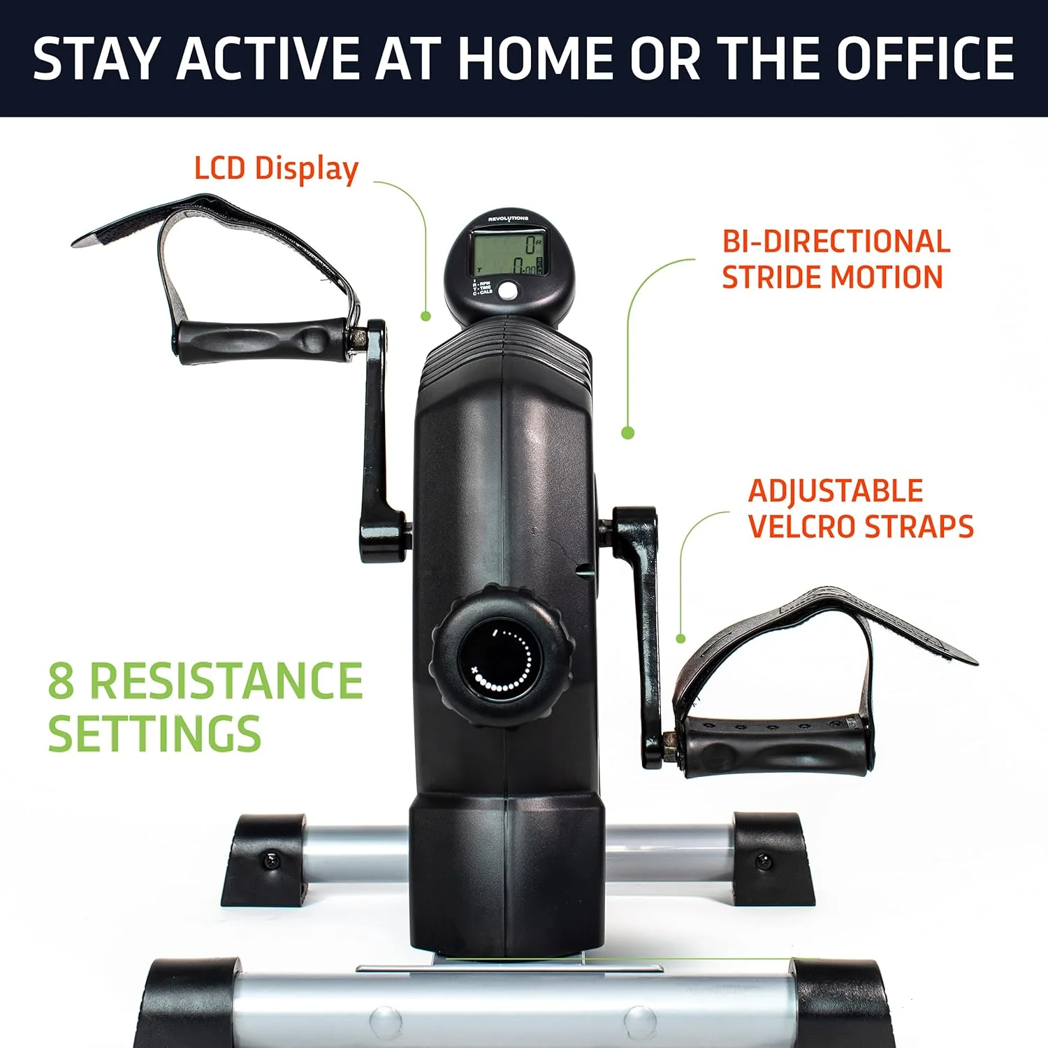 DeskCycle by VIVO Mini Exercise Bike Arm and Leg Exerciser - Image 4