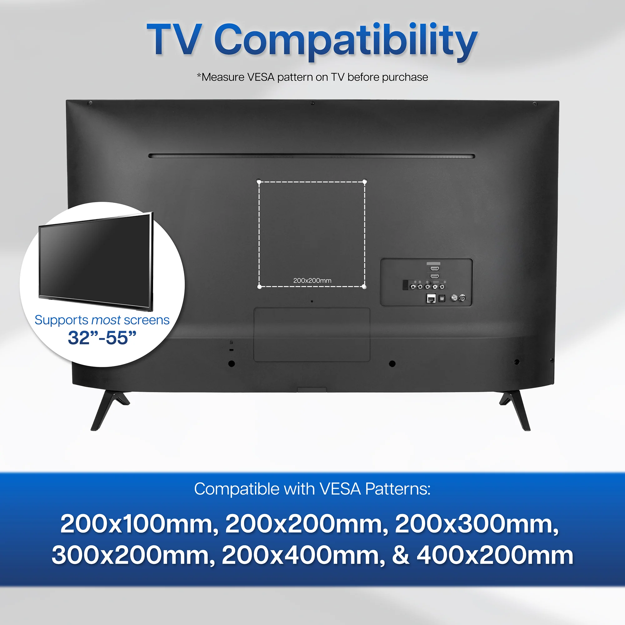 VESA Monitor Adapter 50x50mm to 400x200mm - Image 5