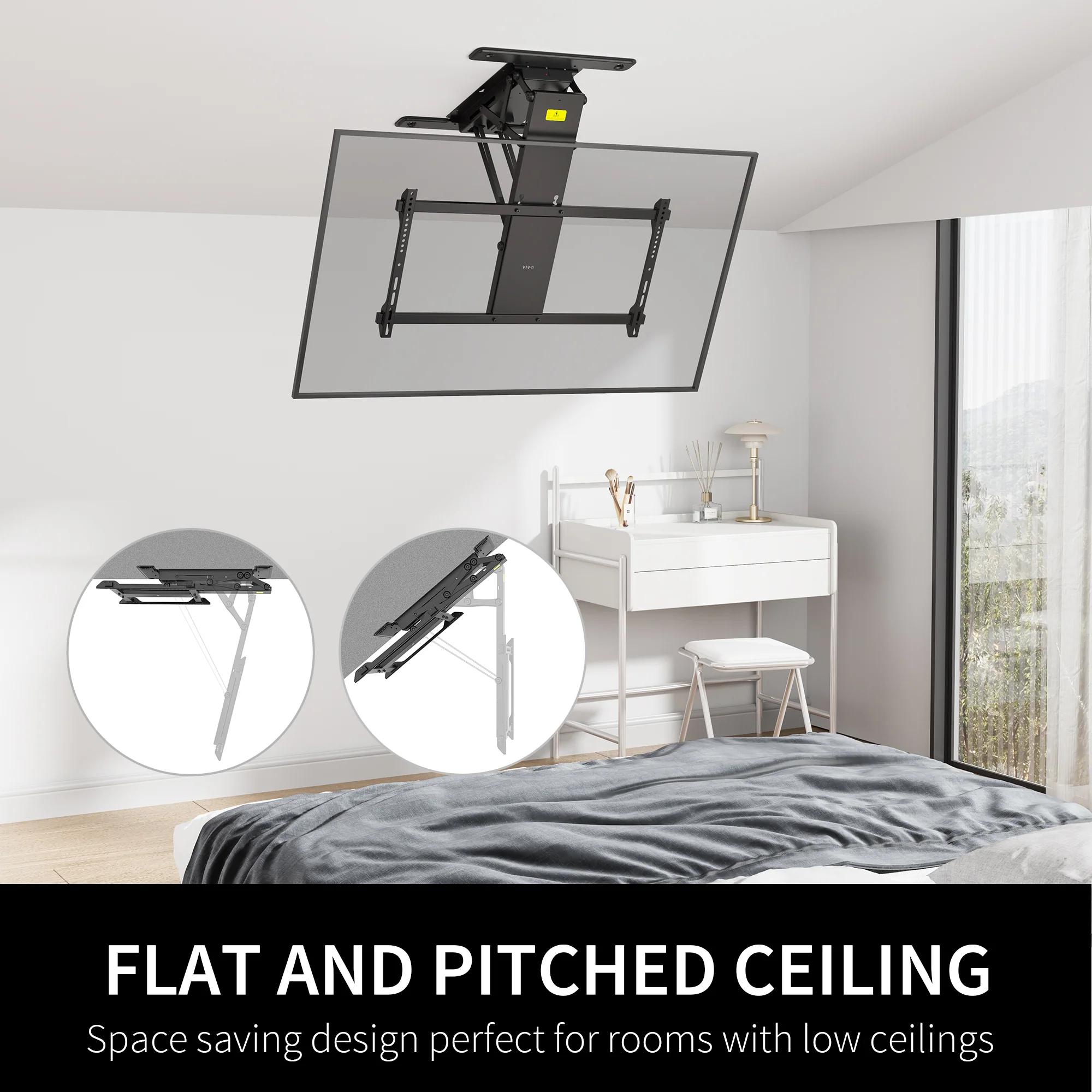 Electric Flip Down Ceiling Mount for 40” to 85” TVs - Image 7