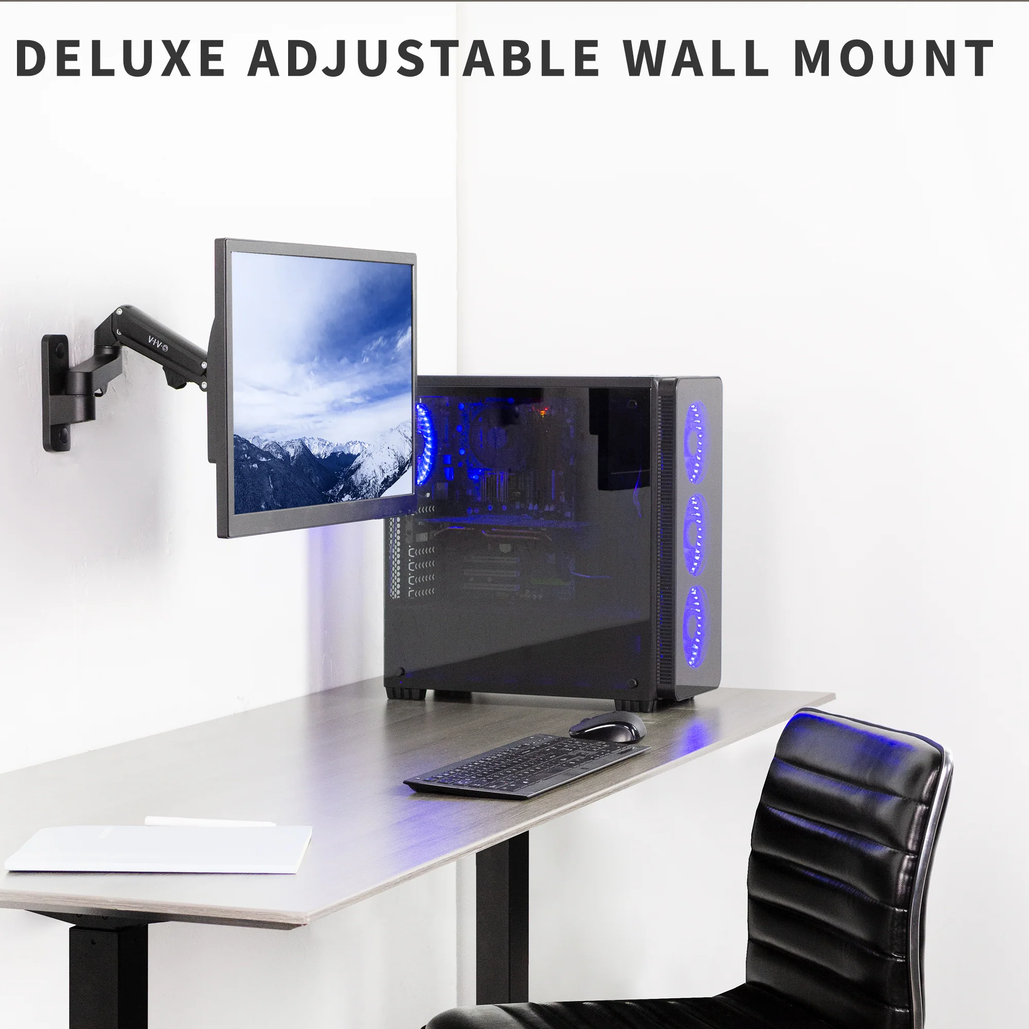 Premium Aluminum Single 17" to 32" Monitor Wall Mount - Image 5