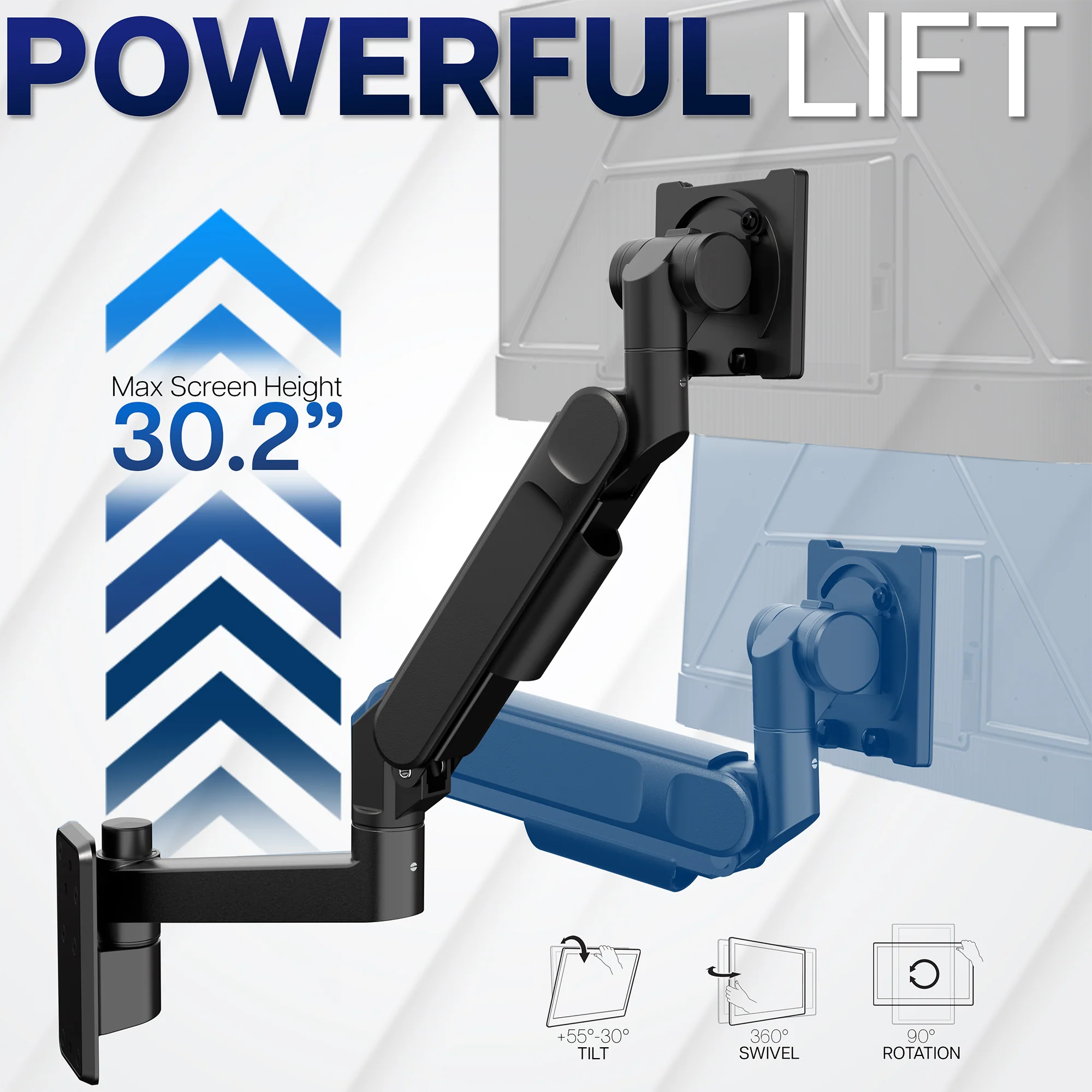 Single Ultrawide Monitor Wall Mount - Up to 57" Screens - Image 3