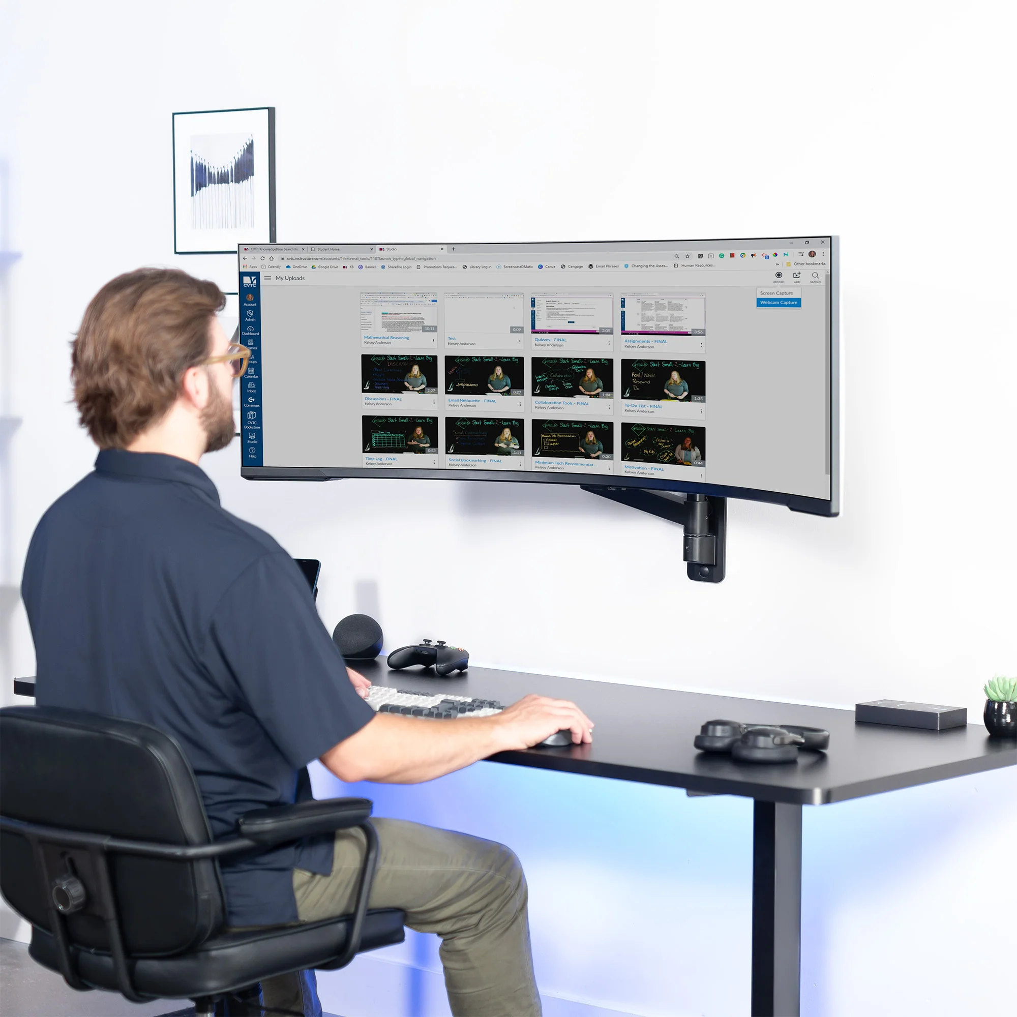 Single Ultrawide Monitor Wall Mount - Up to 57" Screens - Image 6